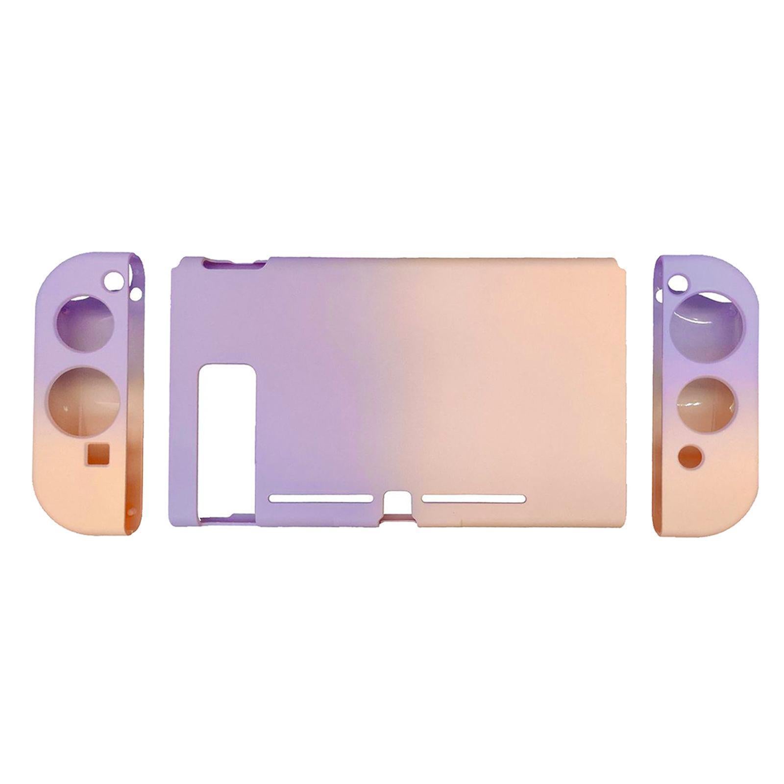 Soft Silicone Hard Colorful Protective Case Cover Shell for Nintendo Switch purple pink gradient