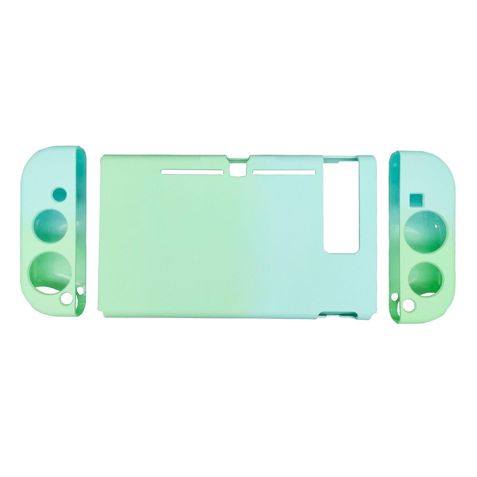 Soft Silicone Hard Colorful Protective Case Cover Shell for Nintendo Switch blue green gradient