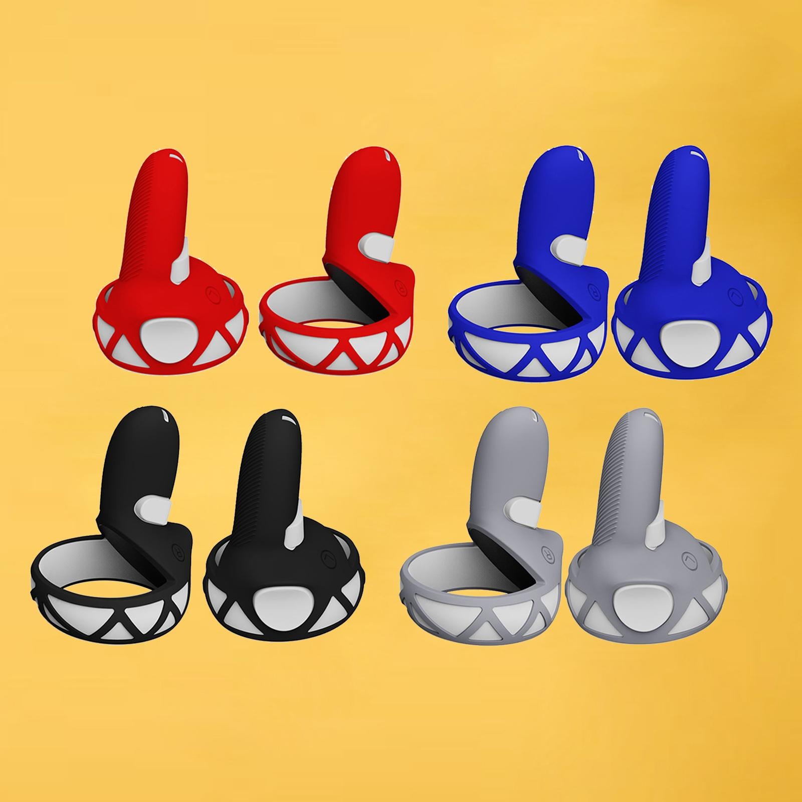 Grip Cover for Oculus Quest 2 Headset Easy Remove Comfortable Red