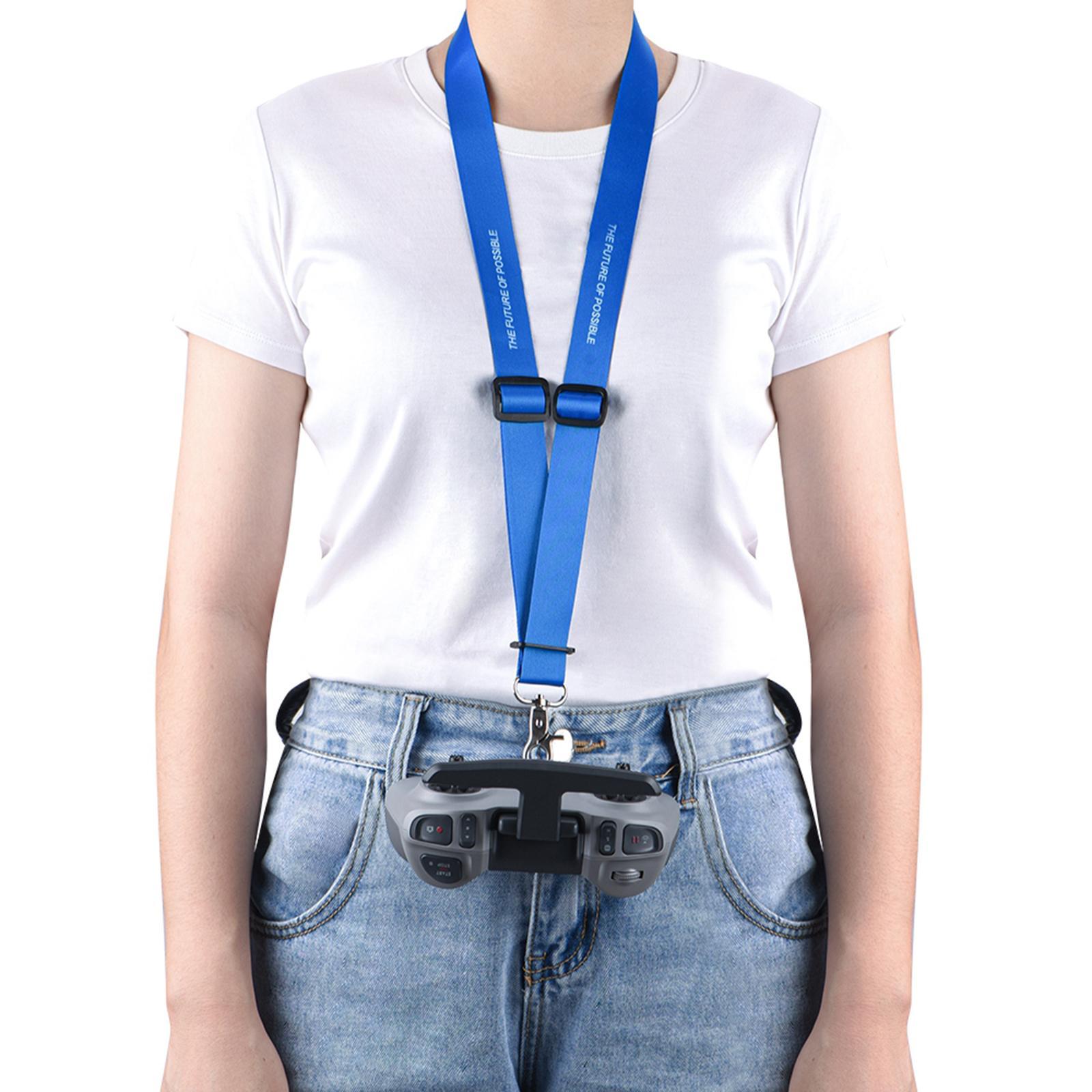 Lanyard Neck Strap Belt Sling For DJI FPV Combo Drone Remote Controll Blue