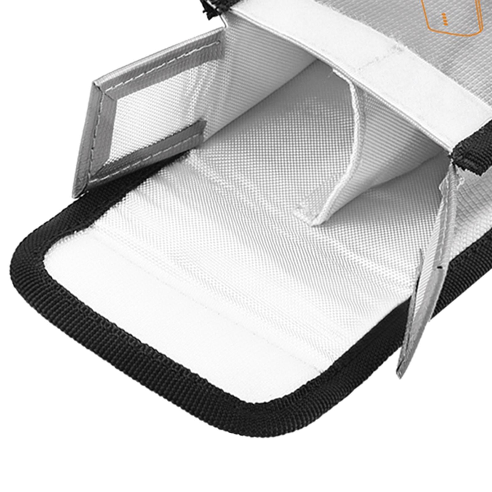 (9x11.3x5cm Waterproof Explosion-Proof Battery Safety Bag for DJI Racing White M