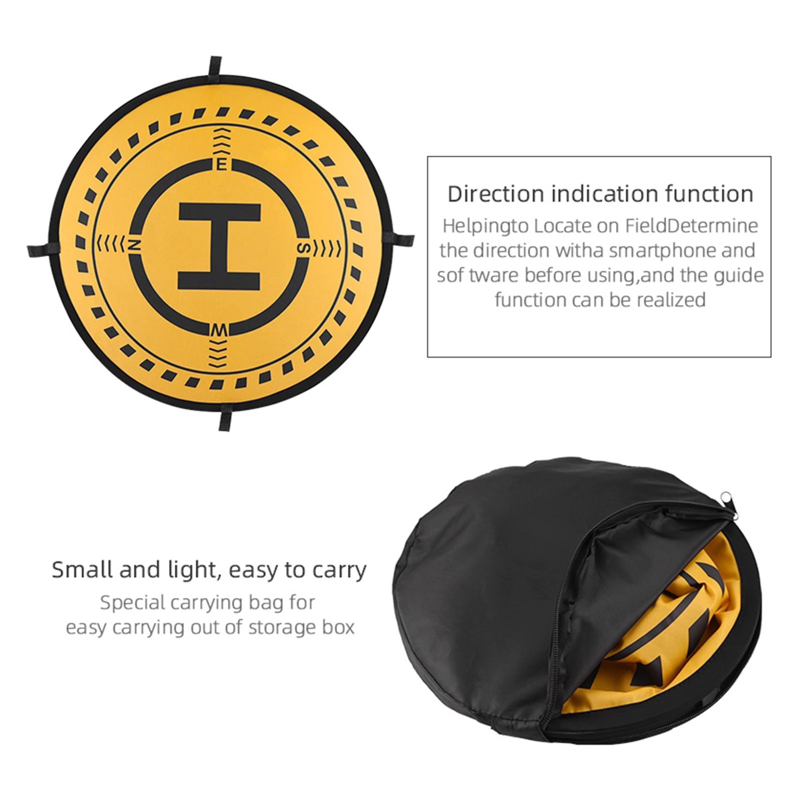 30 Waterproof Drones Landing Pad with LED Light Strip for Mavic 2 Pro"