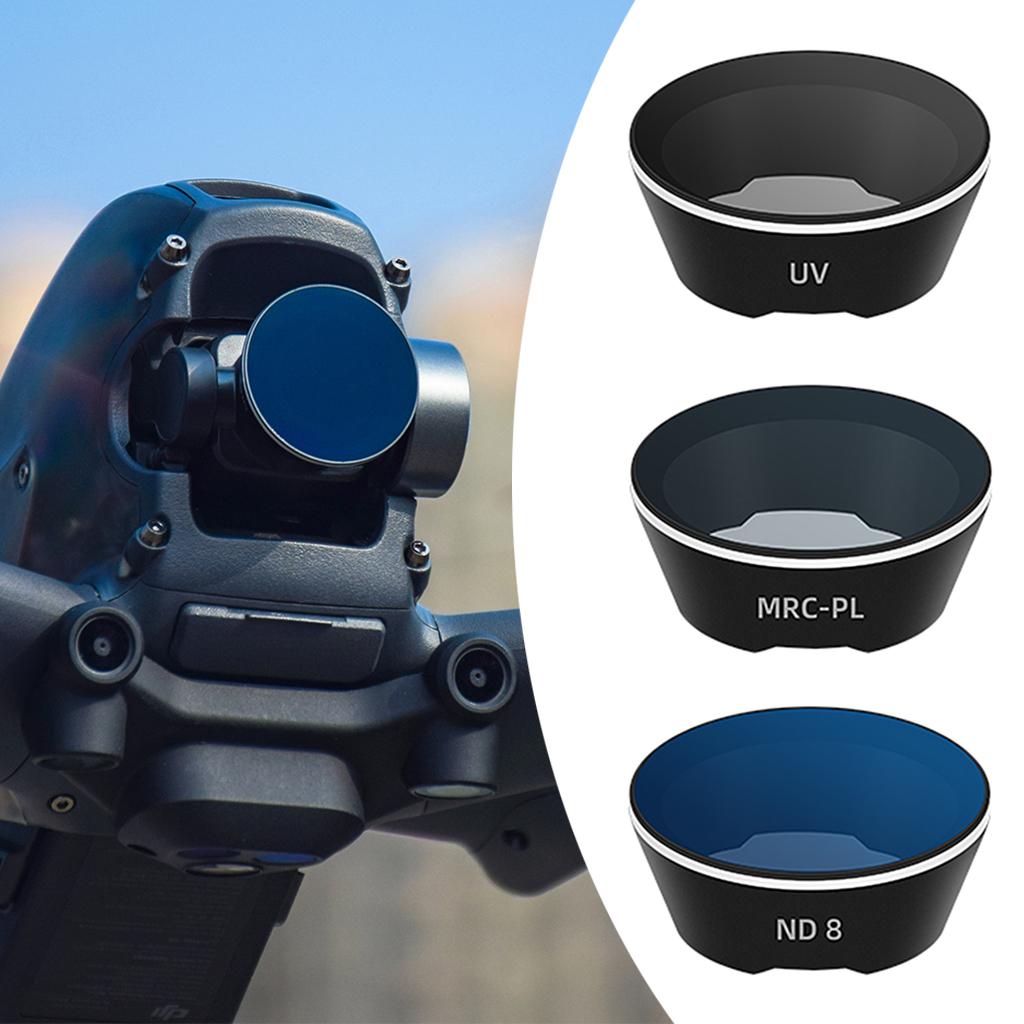 Replacement Lens Filter for DJI FPV Combo Drone Camera UV+CPL+ND8