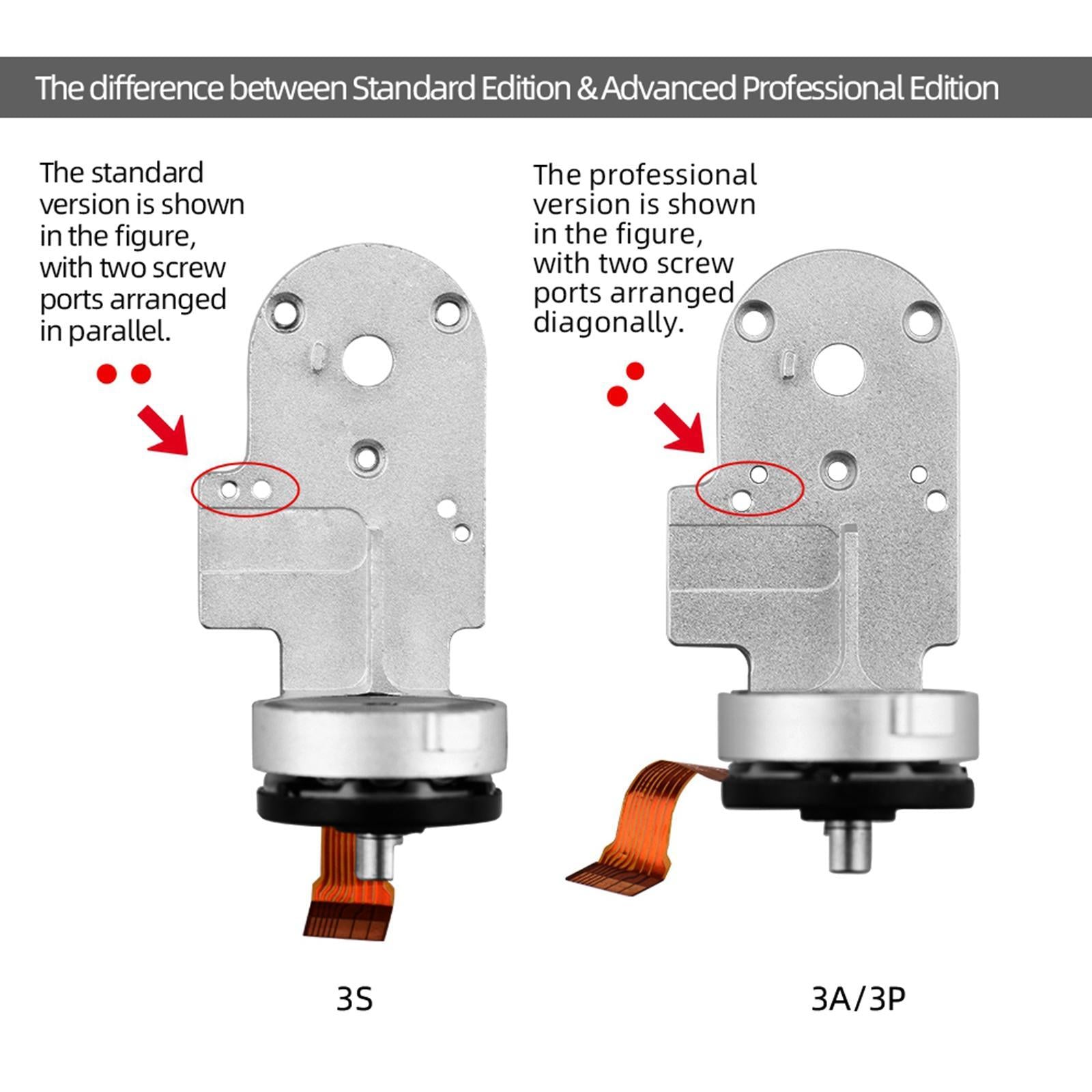 CNC Aluminum R-axis Motor w/Lower Bracket for DJI Phantom 3A/3P/3S Drone A