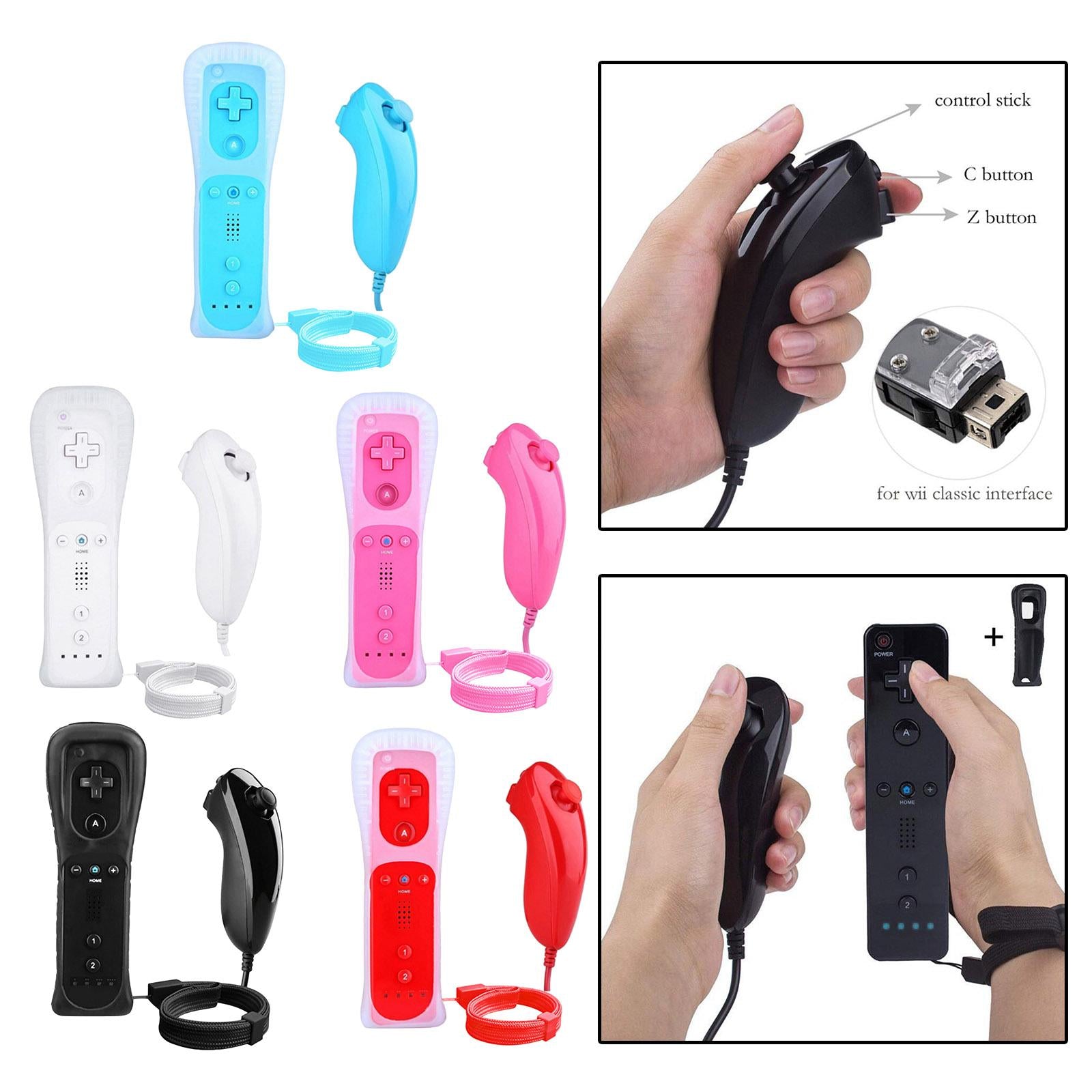 Gesture Controller and Nunchuck Joystick Combo  for Nintendo Wii Wii U white