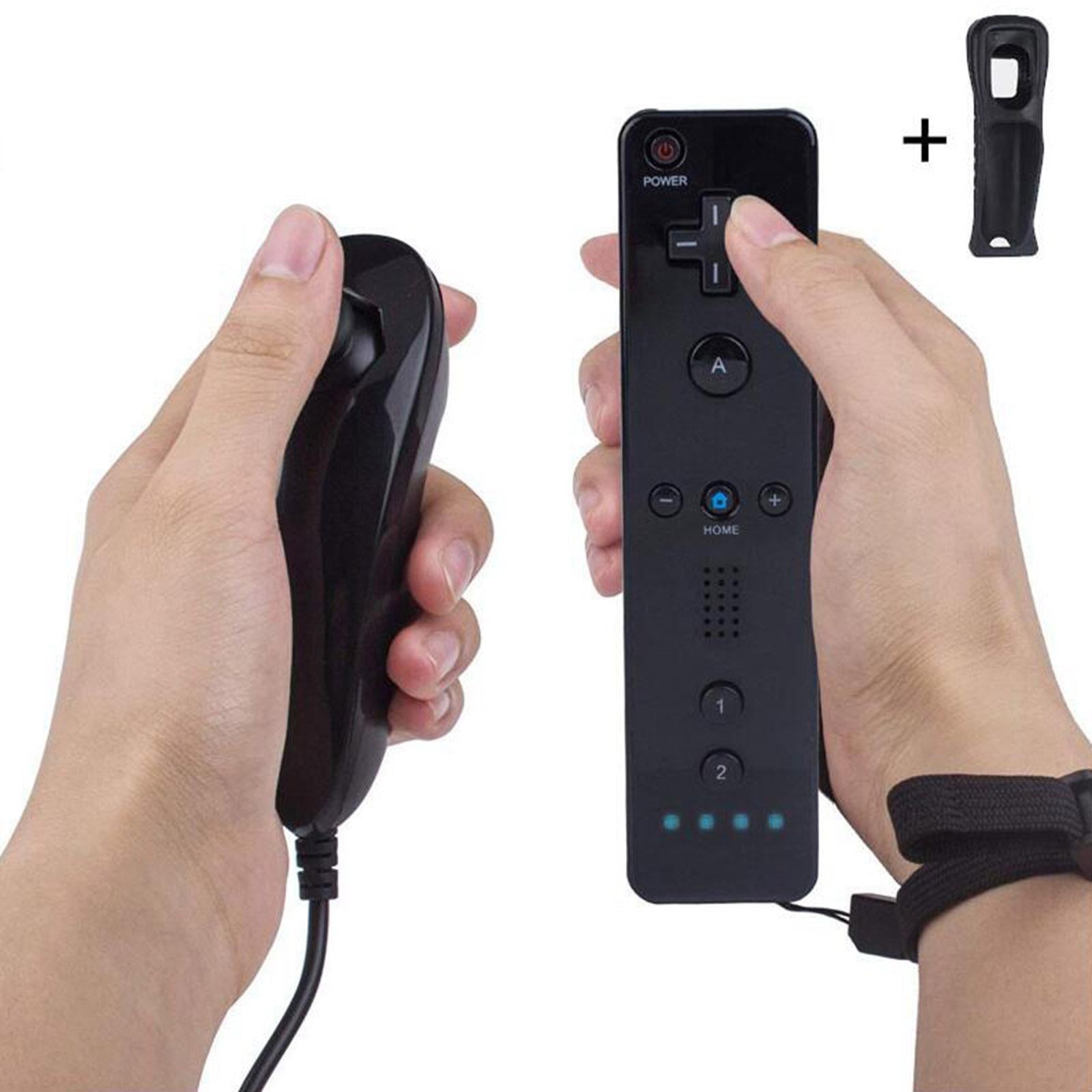 Gesture Controller and Nunchuck Joystick Combo  for Nintendo Wii Wii U red