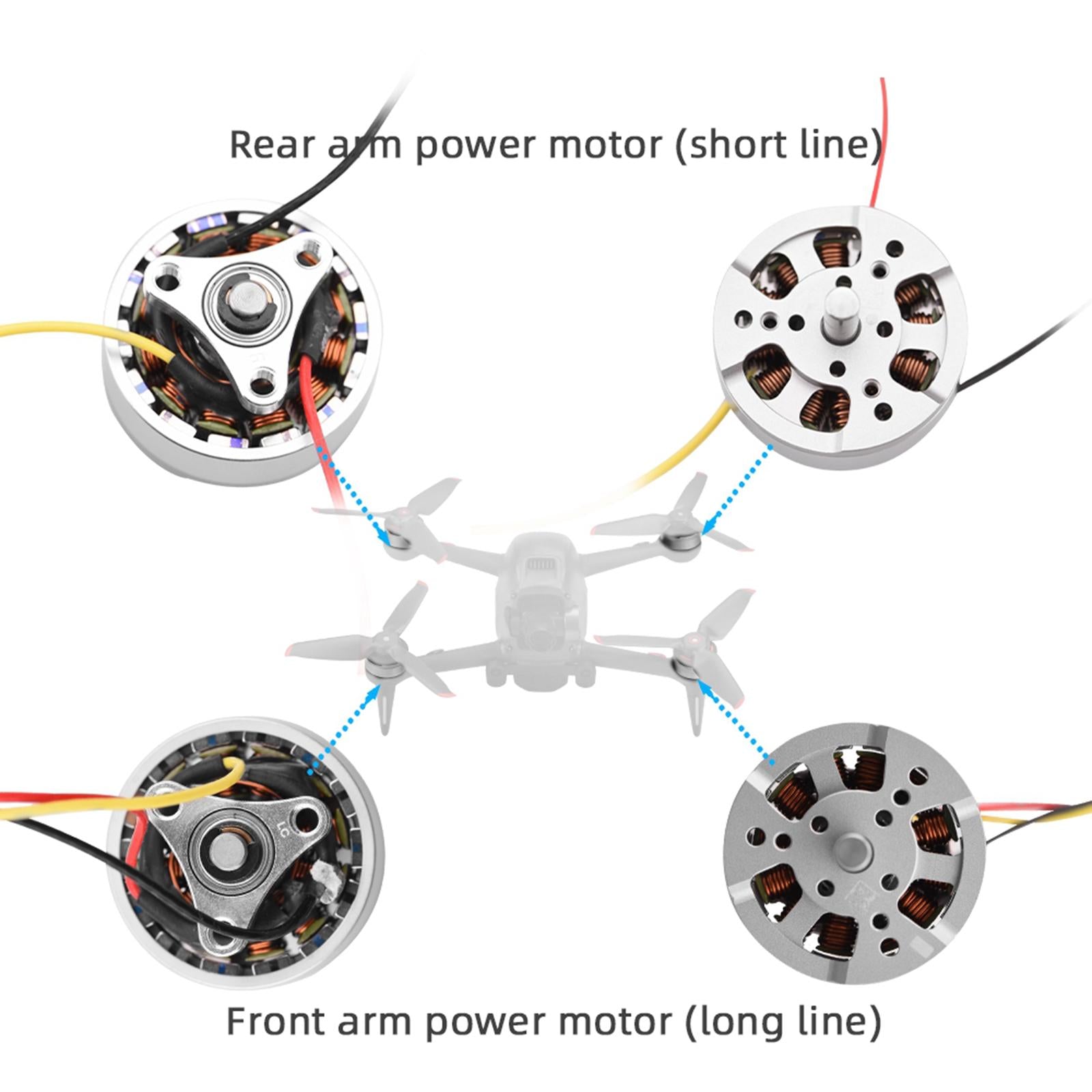 Front Rear Power Motor for DJI FPV Racing Drone Spare Parts front