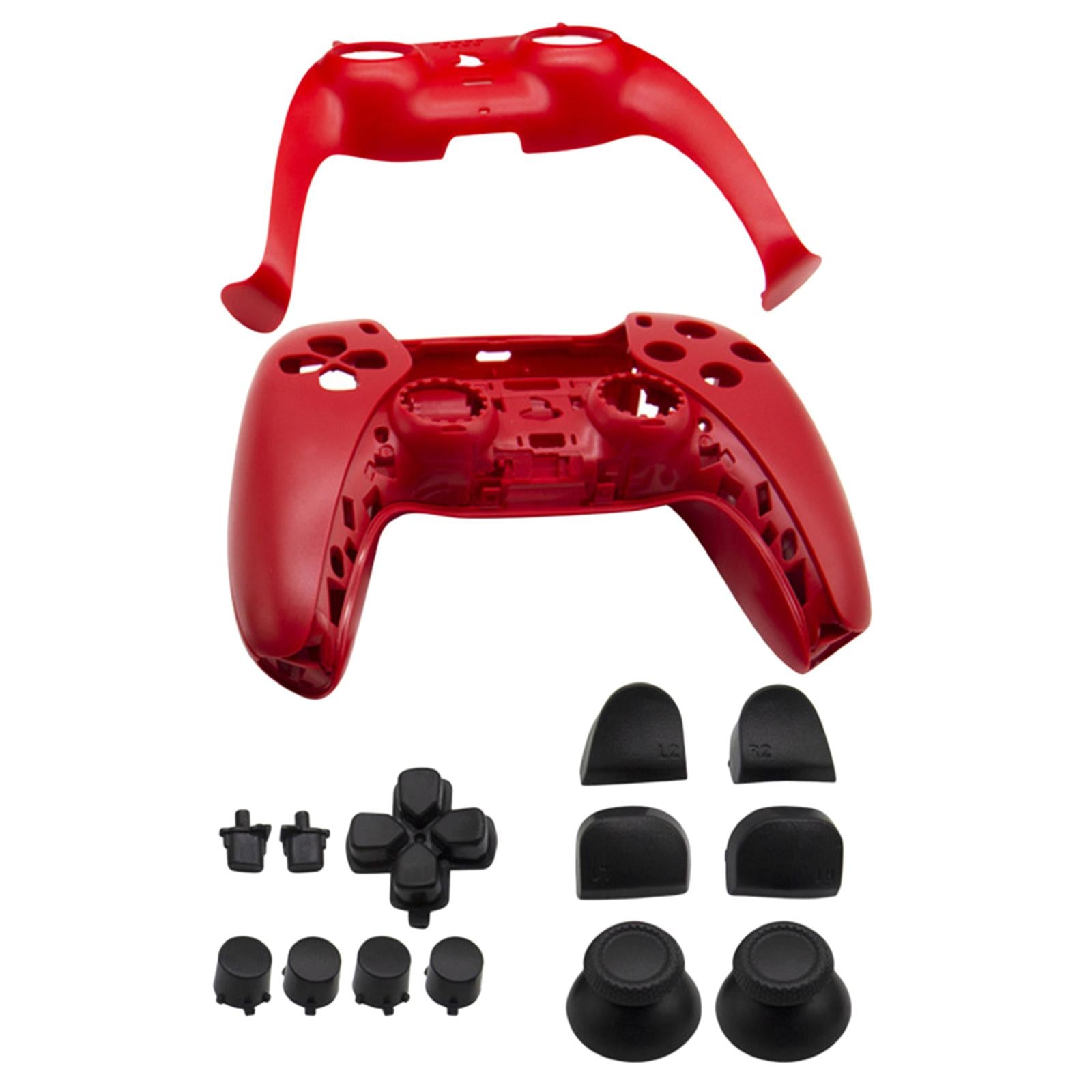 Replacement Housing Cover Shell Case Set For Sony PS5 Controller Red