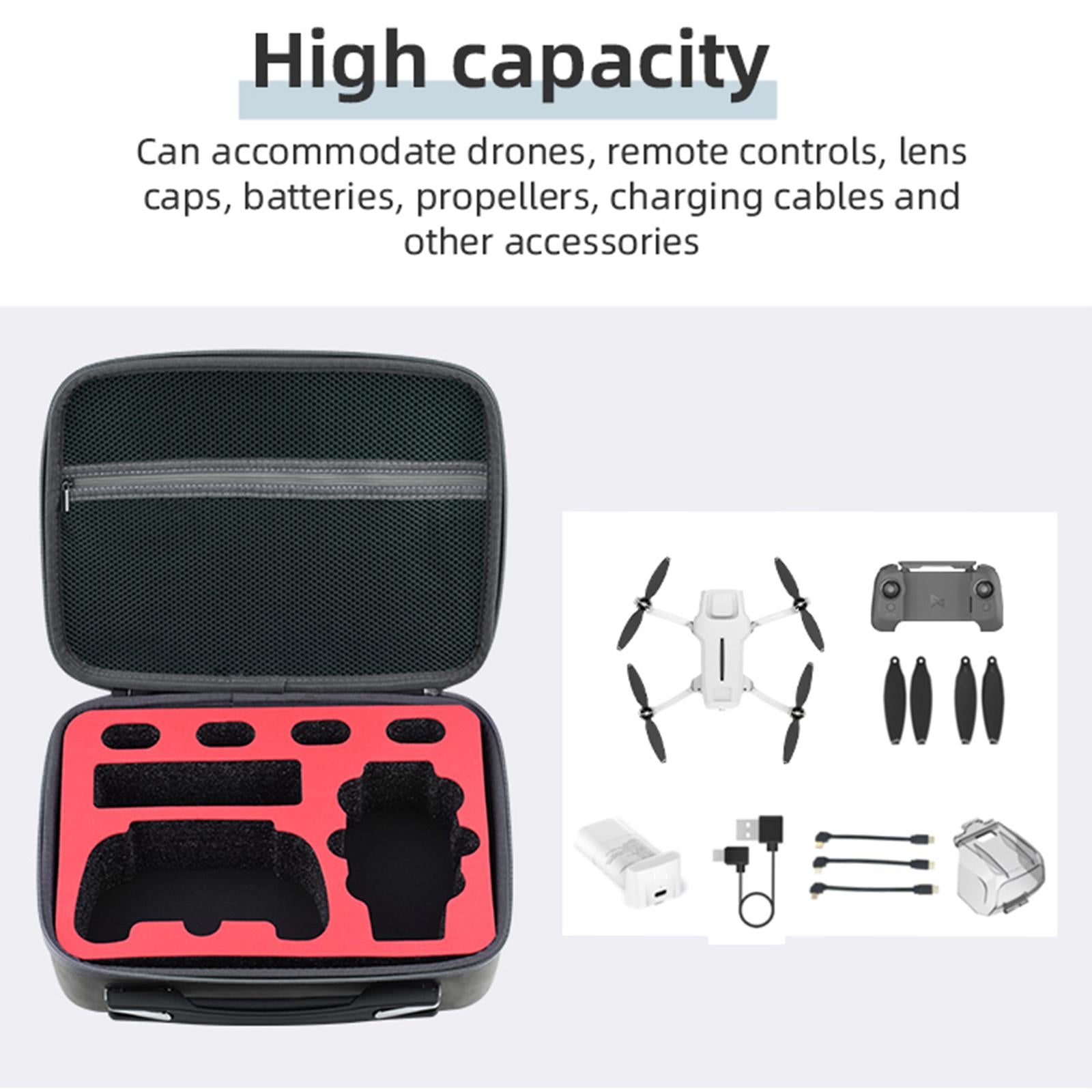 Carrying Case Storage Bag Hard Shell for FIMI X8 Mini RC Drone black