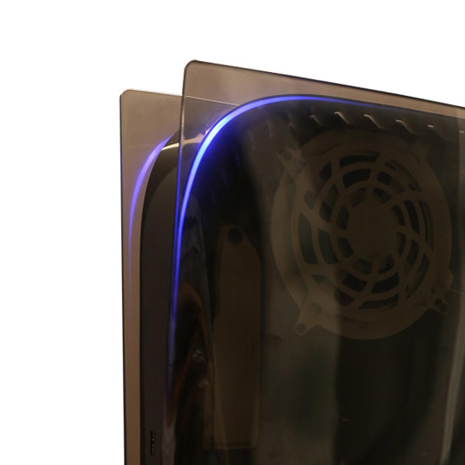 Plate Shell Cover Anti-Scratch for Sony PS5 Disc Version  Transparent Black