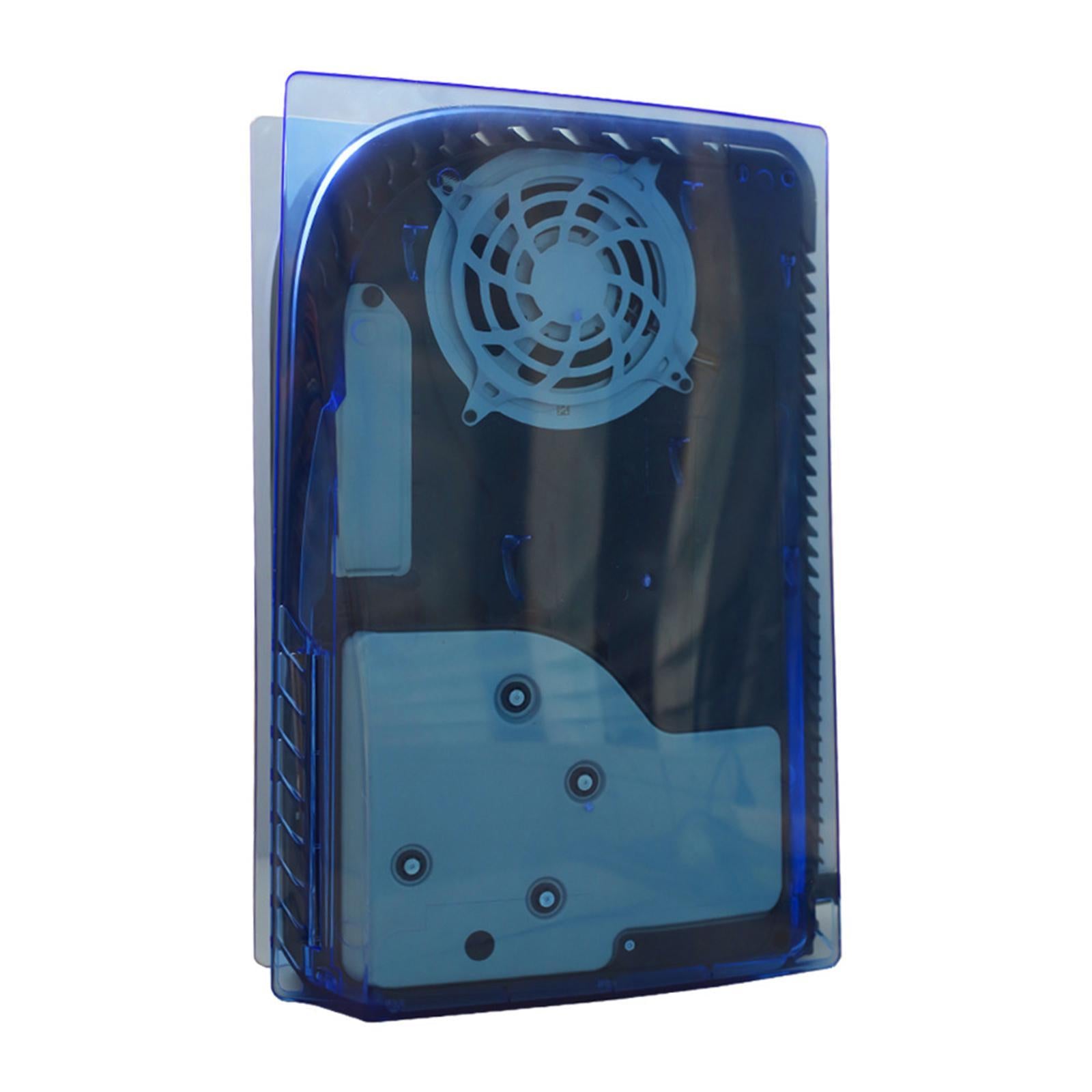 Plate Shell Cover Anti-Scratch for Sony PS5 Disc Version  Transparent Blue