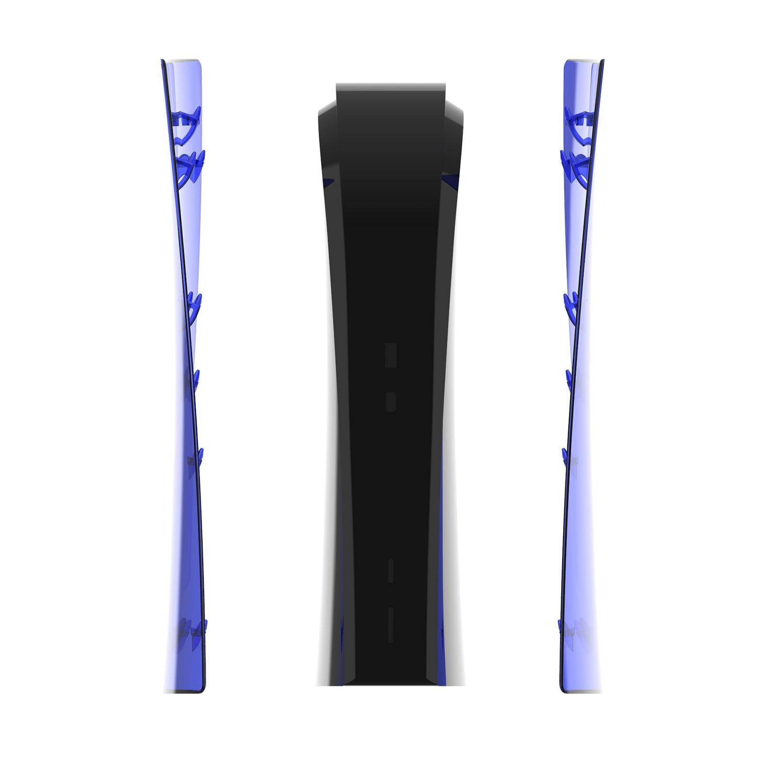 Plate Shell Cover Anti-Scratch for Sony PS5 Disc Version  Transparent Blue