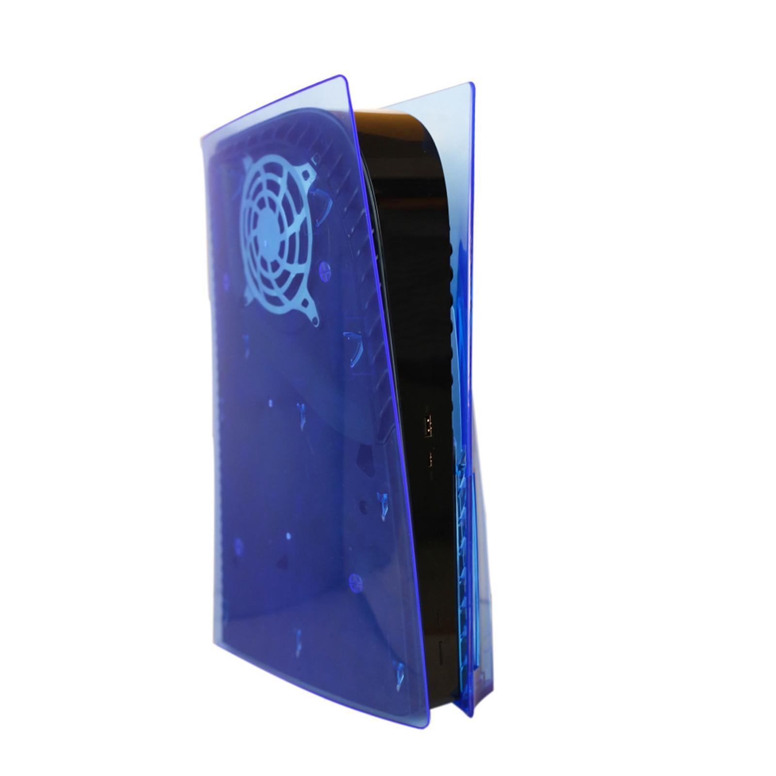 Plate Shell Cover Anti-Scratch for Sony PS5 Disc Version  Transparent Blue