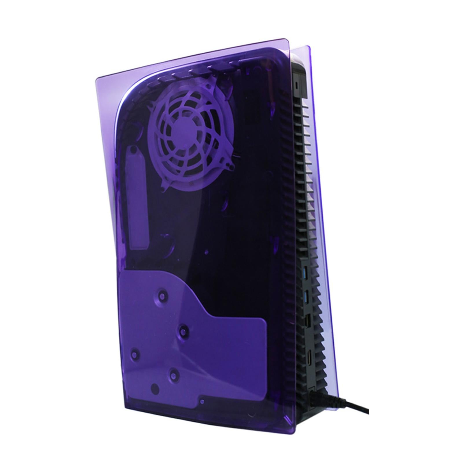 Plate Shell Cover Anti-Scratch for Sony PS5 Disc Version  Transparent purple