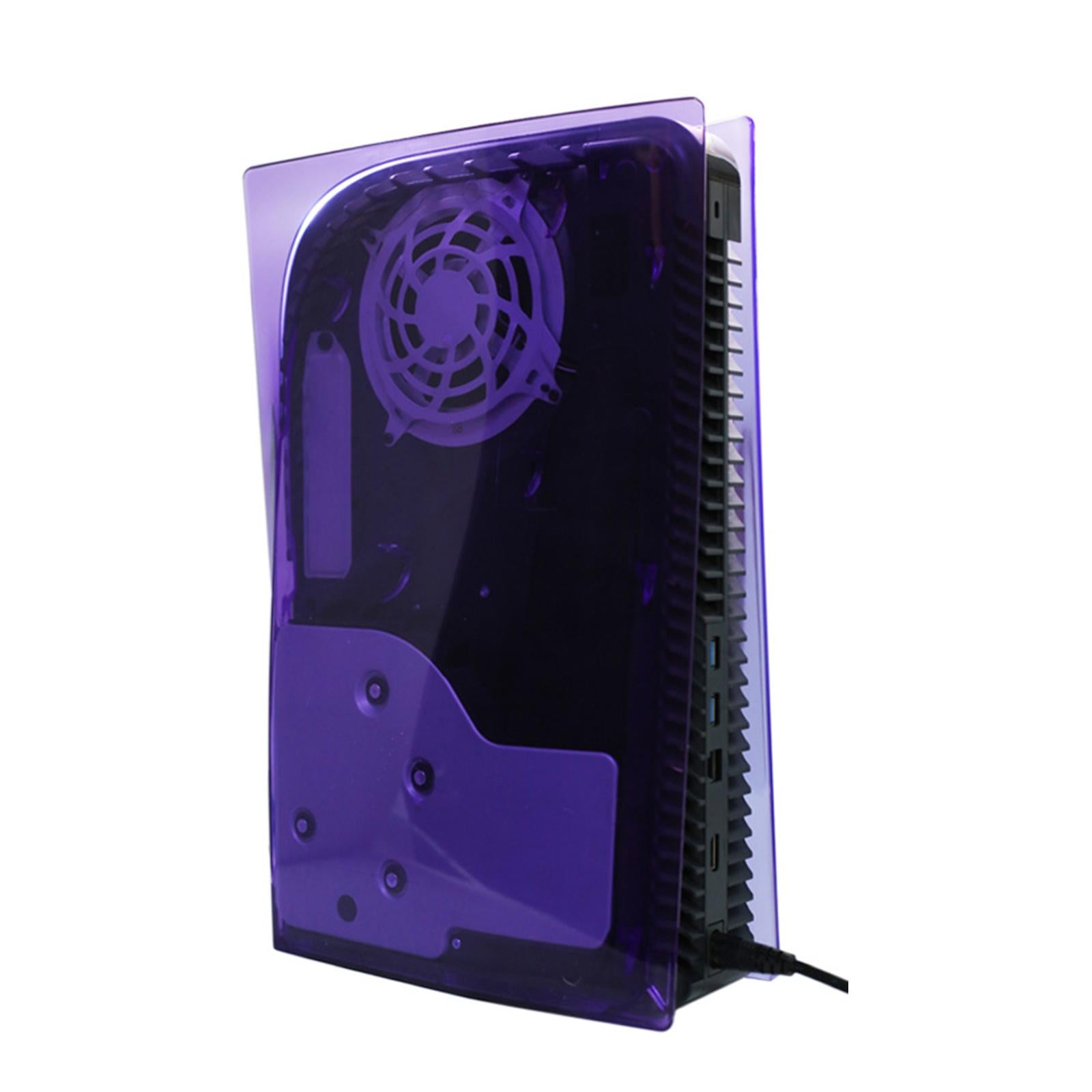 Plate Shell Cover Anti-Scratch for Sony PS5 Disc Version  Transparent purple