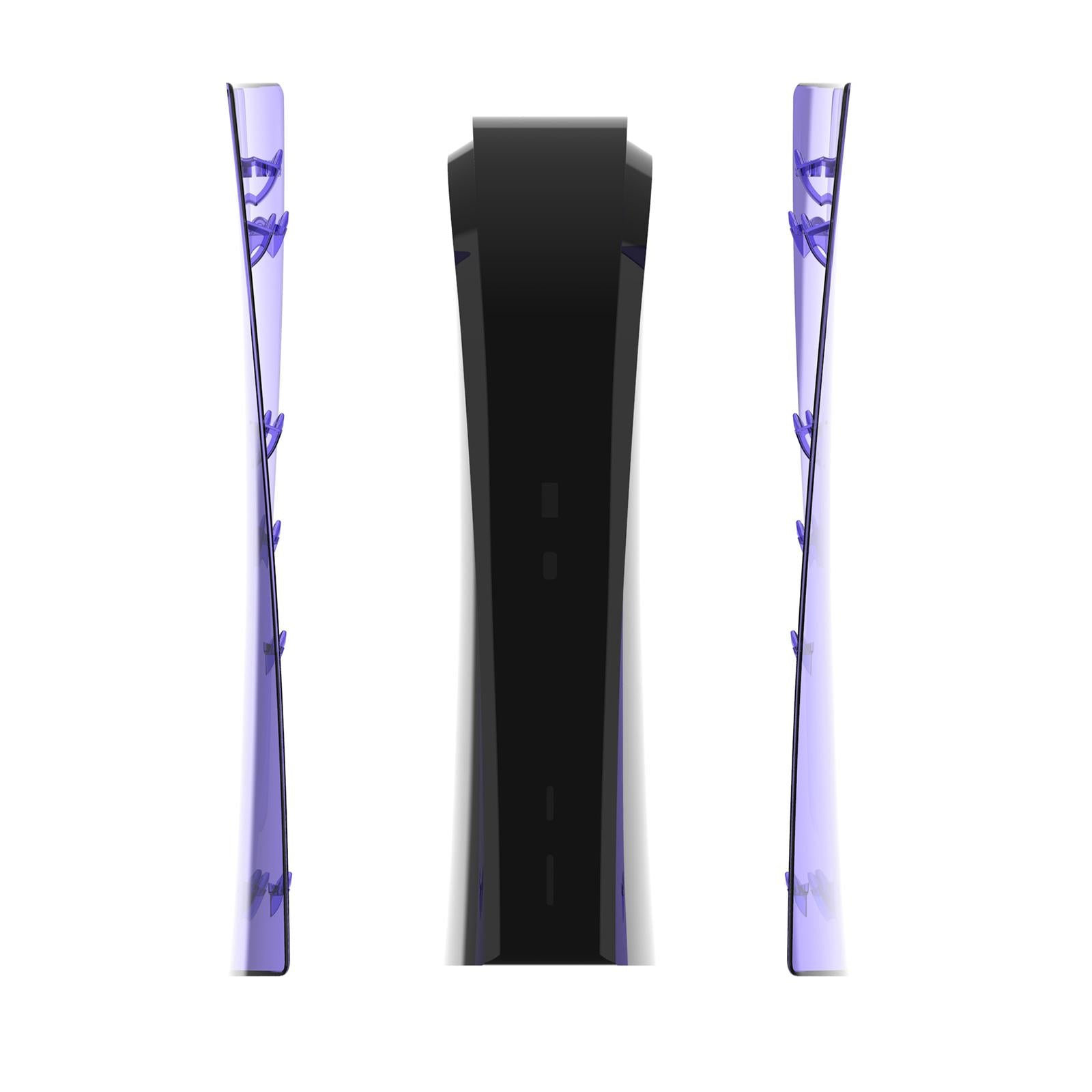 Plate Shell Cover Anti-Scratch for Sony PS5 Disc Version  Transparent purple