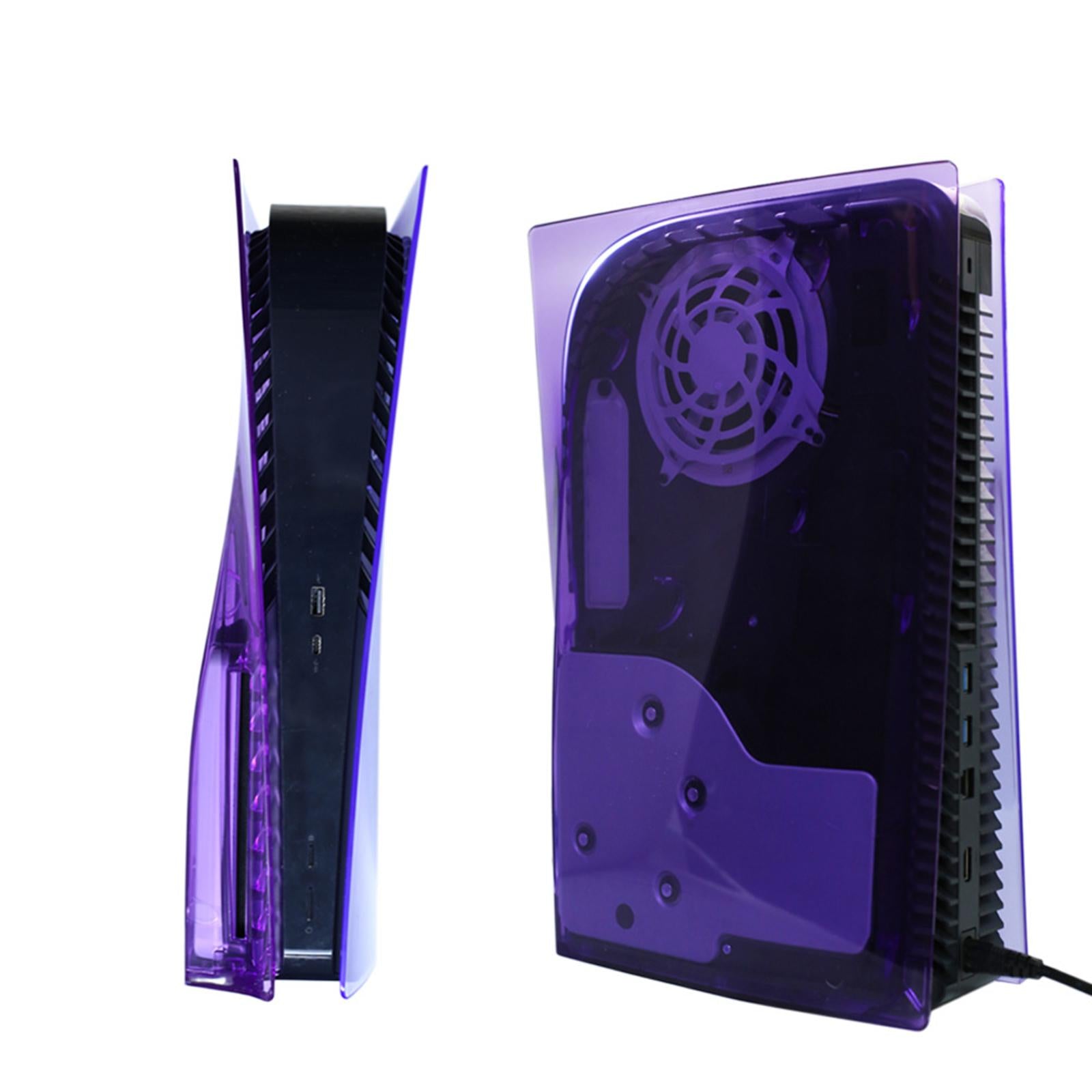 Plate Shell Cover Anti-Scratch for Sony PS5 Disc Version  Transparent purple