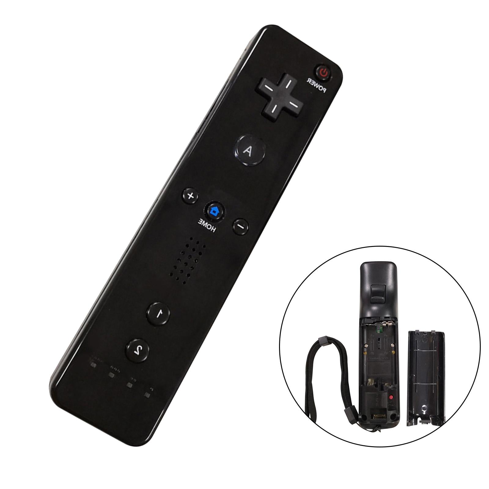 Remote Controller Replacement Compatible with Nintendo Wii and Wii U black