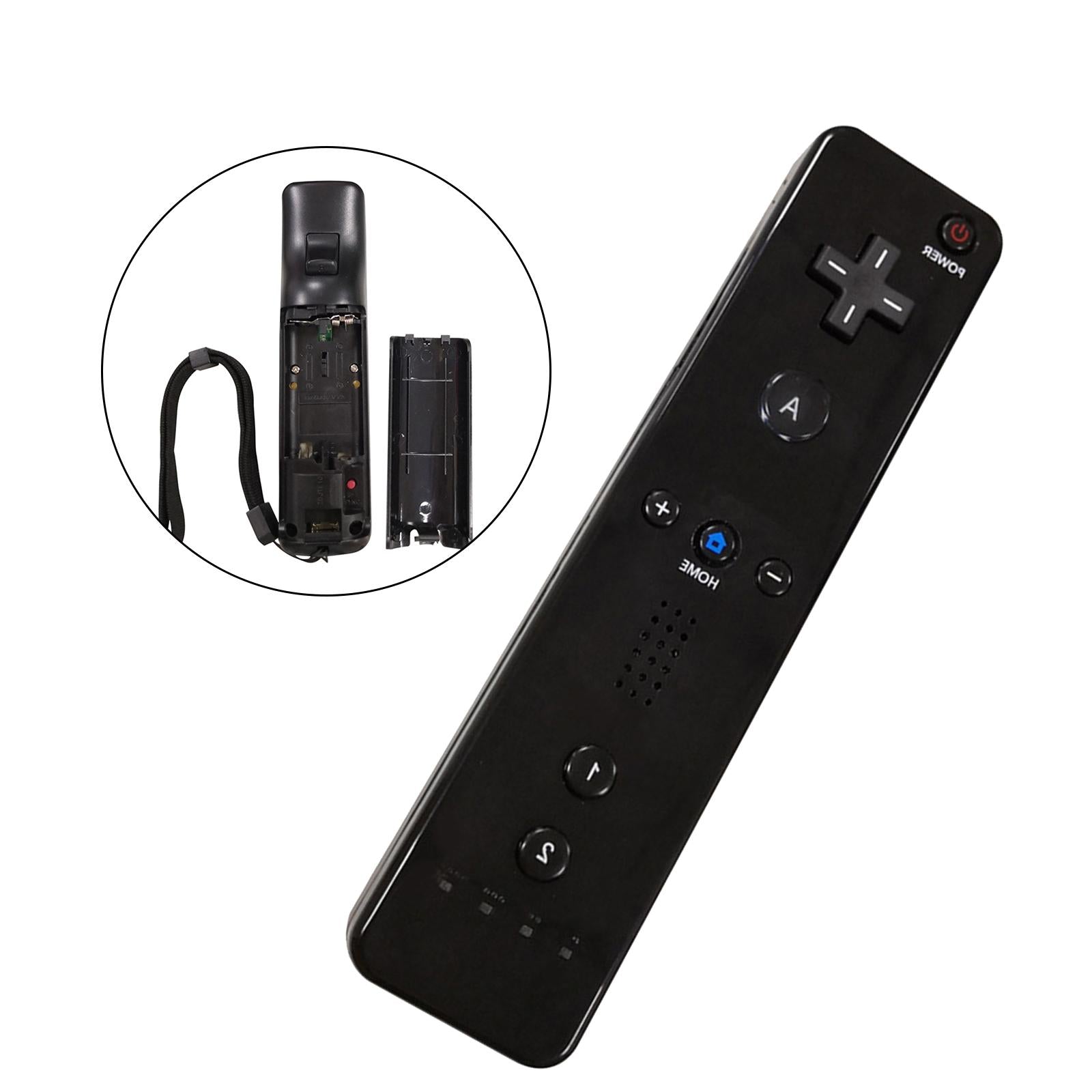 Remote Controller Replacement Compatible with Nintendo Wii and Wii U black