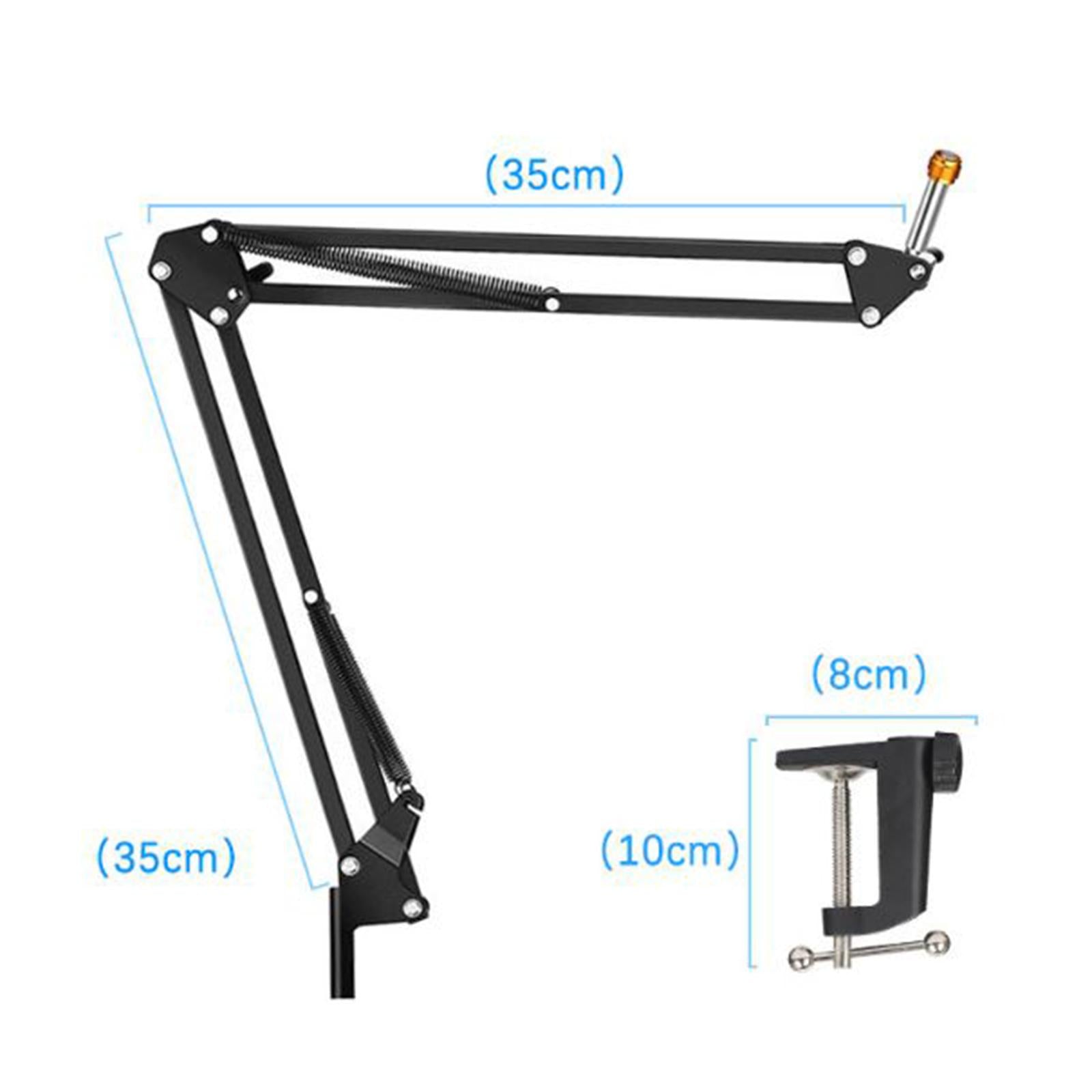 New Mic Microphone Holders Suspension Boom Scissor Arm Stand 4.5CM Base