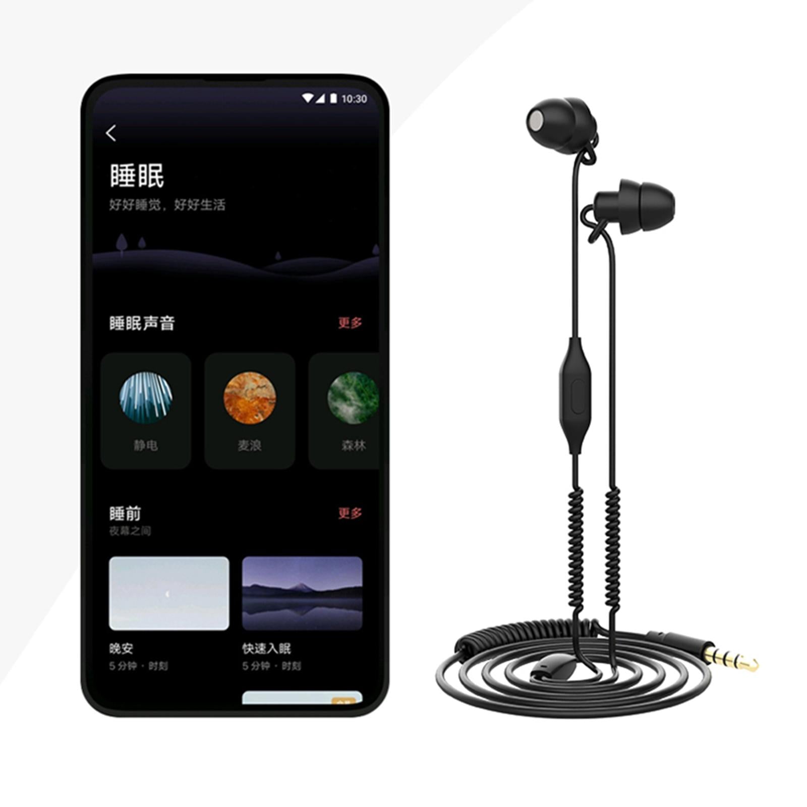 Soft Silicon Sleeping Earbuds for Sleeper Snoring Tablets Air Travel white