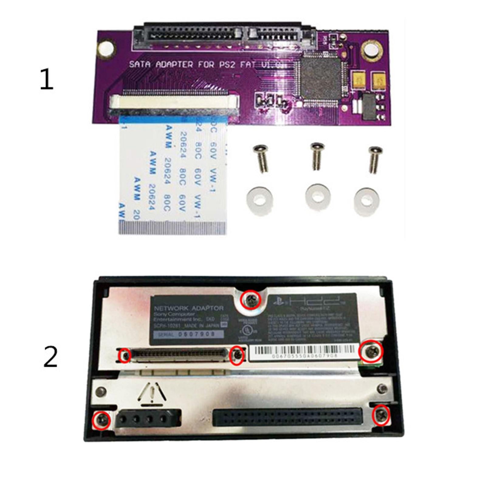 IDE to SATA Adapter PCB Adaptor Board for PS2 Game Purple Durable Compact