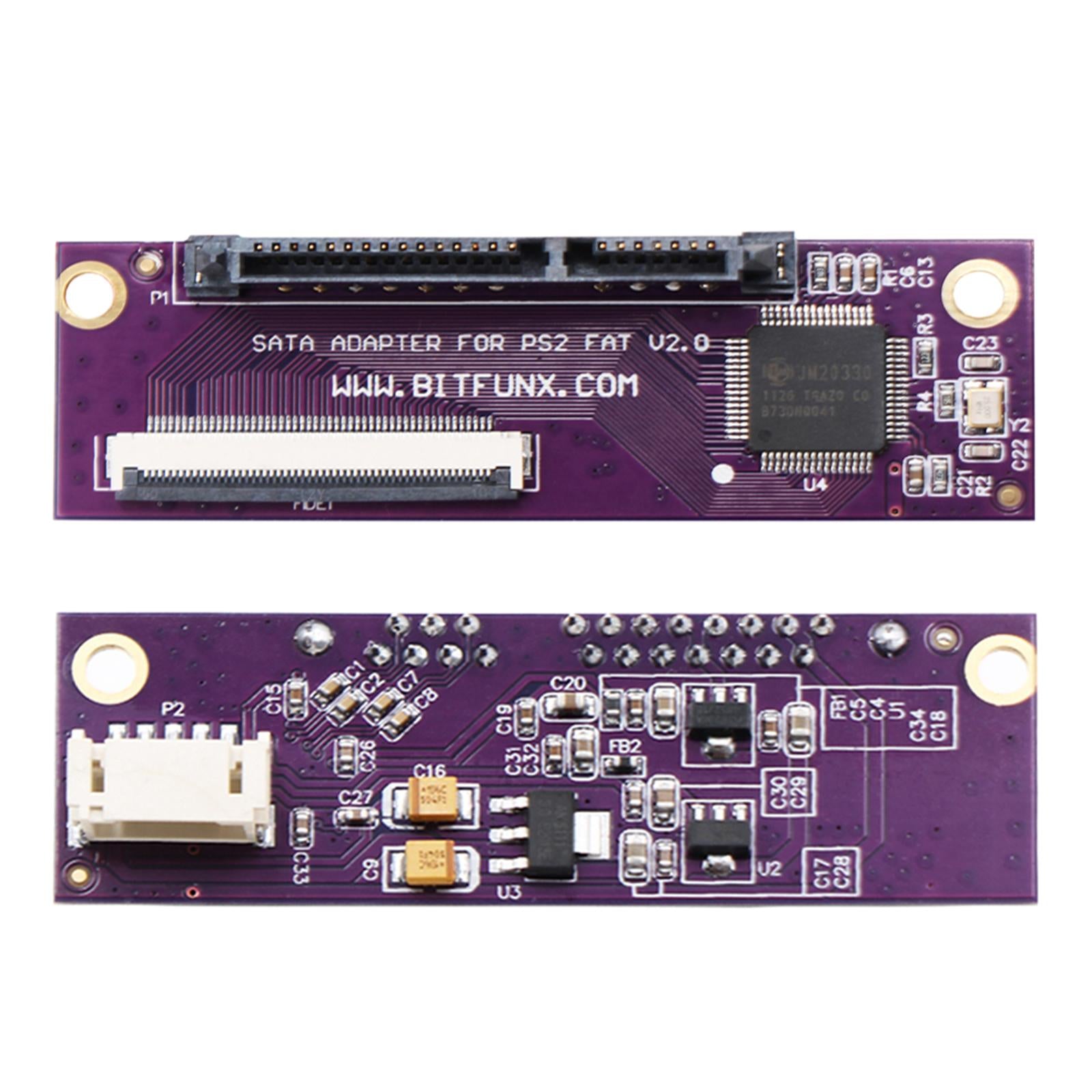 IDE to SATA Adapter PCB Adaptor Board for PS2 Game Purple Durable Compact