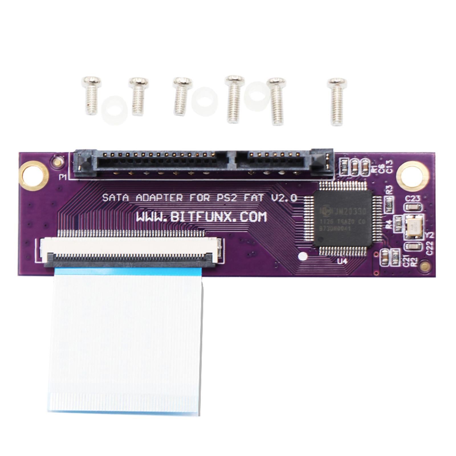 IDE to SATA Adapter PCB Adaptor Board for PS2 Game Purple Durable Compact