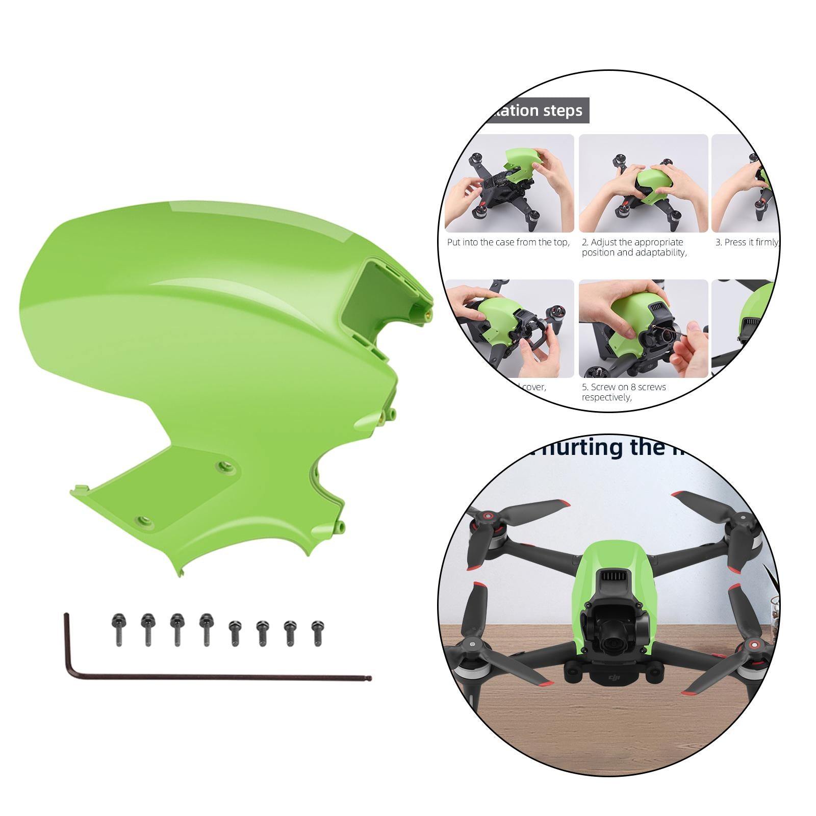 Plastic Upper Cover Top Case Shell Protector for FPV Combo Drone Green