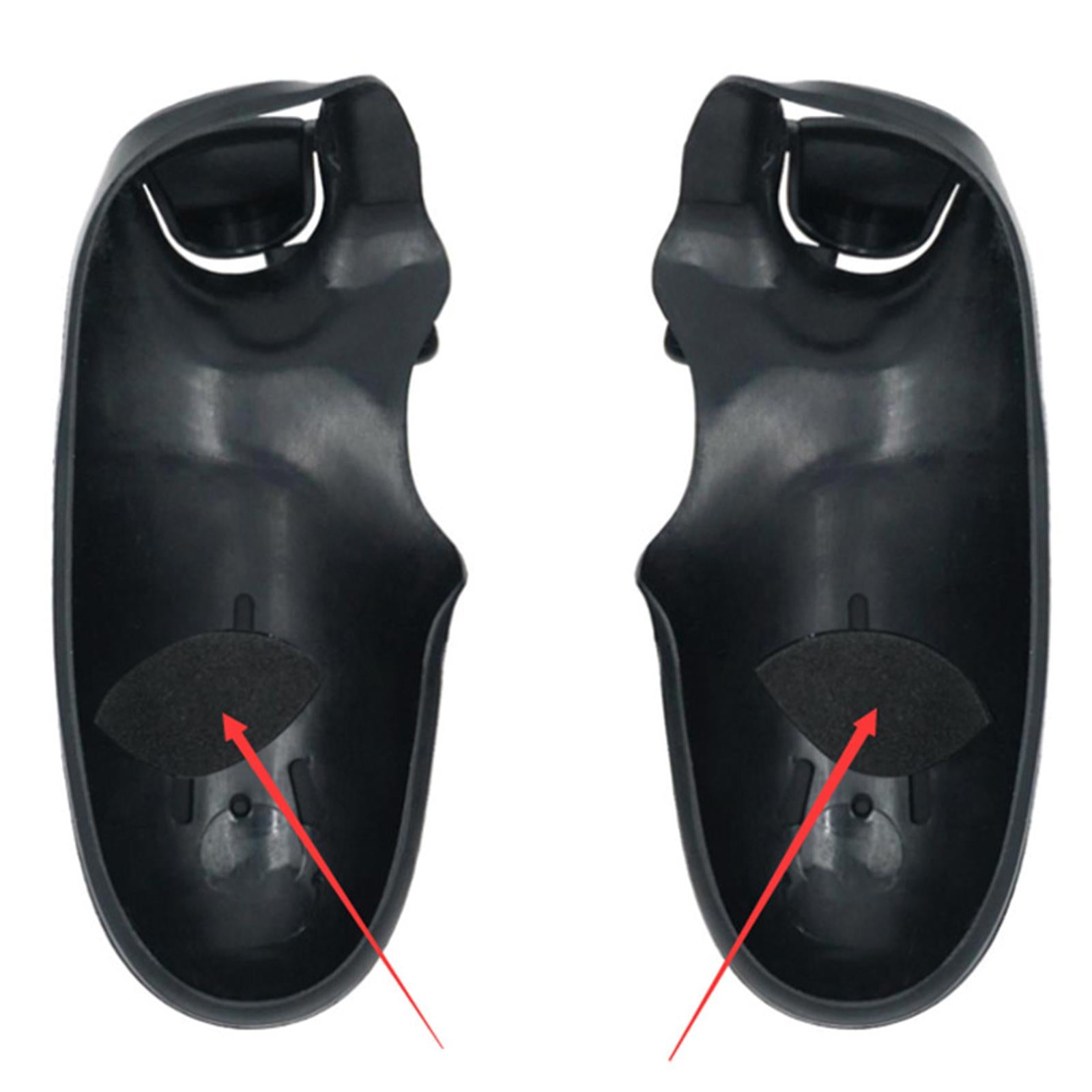 1 Pair Black Grip Cover Skin Guard Anti-Slip for PS4 Controller