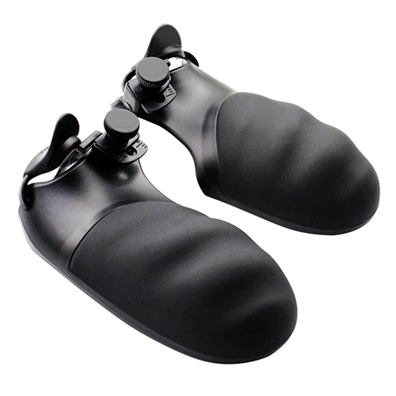 1 Pair Black Grip Cover Skin Guard Anti-Slip for PS4 Controller