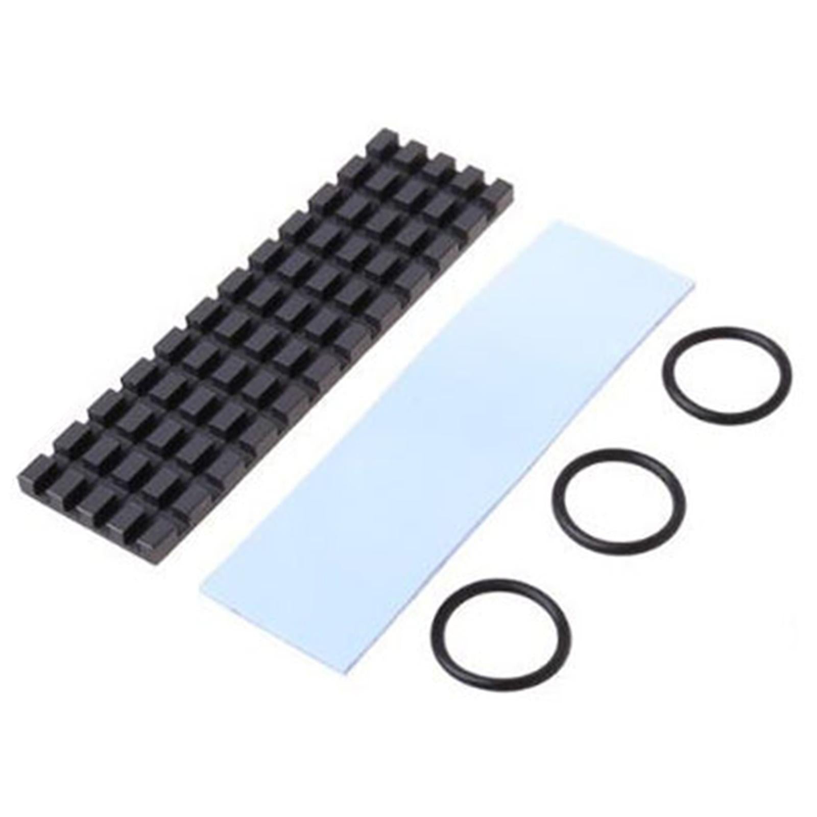 M.2 2280 Pure Copper Graphene SSD Heatsink w/Thermal Pad  Grid 3.0mm