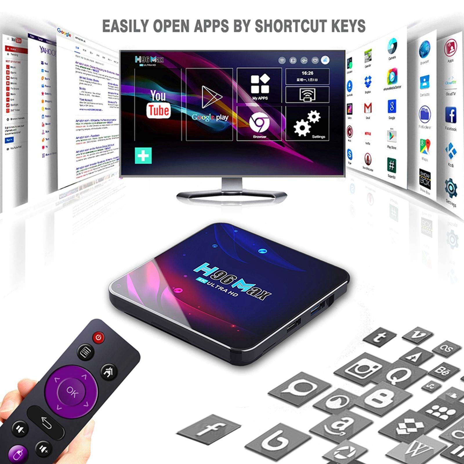 Digital WiFi Smart STB Wifi Media Player HD Resolution Device 2+16 EU Plug