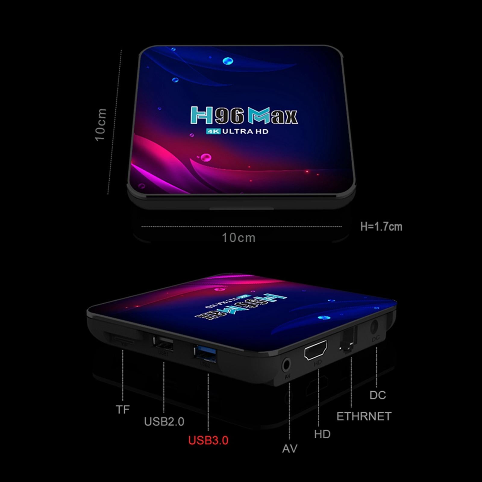 Digital WiFi Smart STB Wifi Media Player HD Resolution Device 4+64 UK Plug