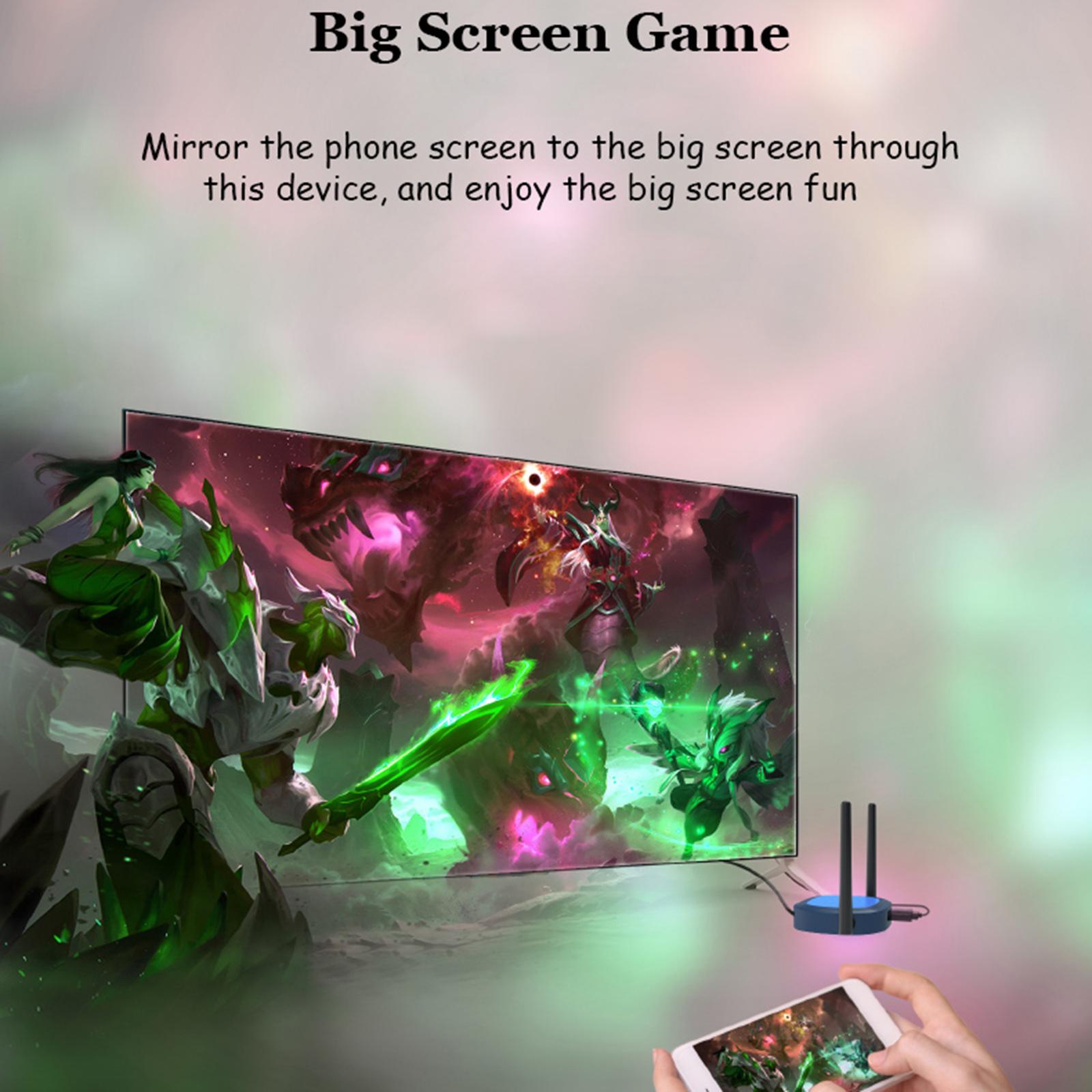 4K HD Wireless HDMI Dual Antenna 2.4G+5G Display Receiver for Home Office