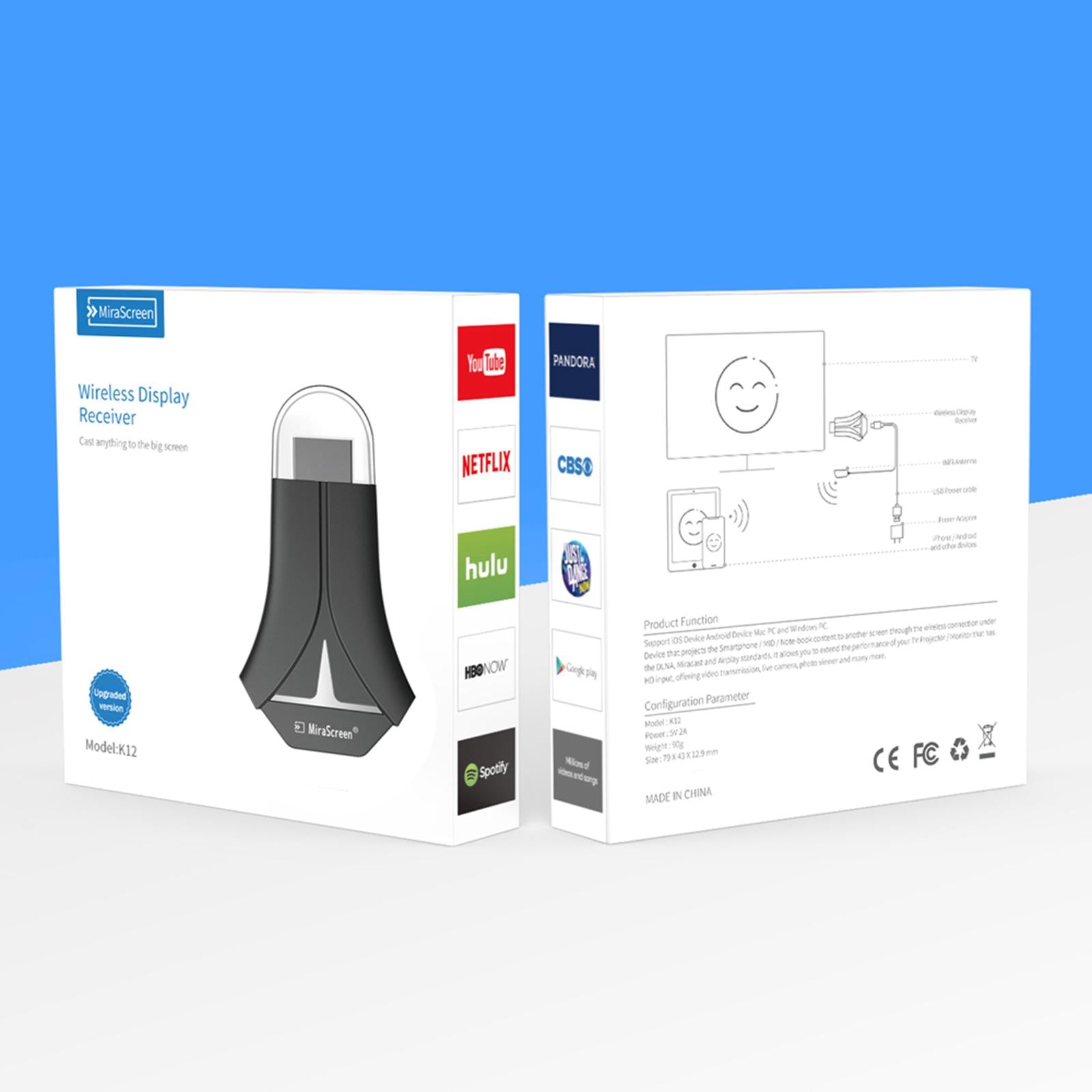 HDMI Wireless Display Adapter Dongle Mirroring Screen Display Receiver