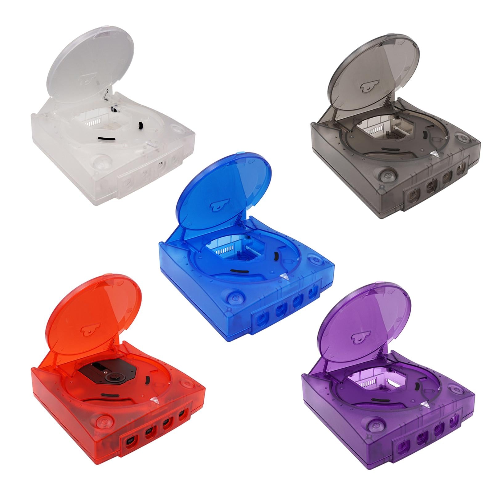 Clear Shell Cover for SEGA Dreamcast DC Easy to Remove Clear Black