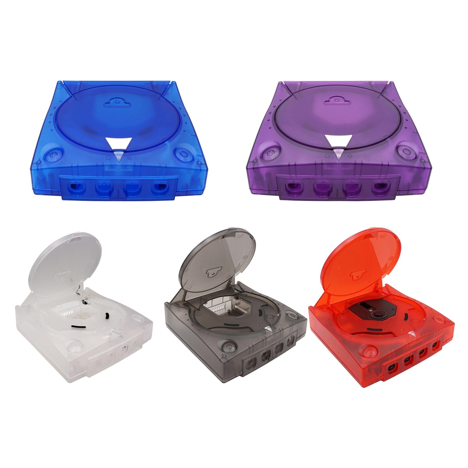Clear Shell Cover for SEGA Dreamcast DC Easy to Remove Clear Black