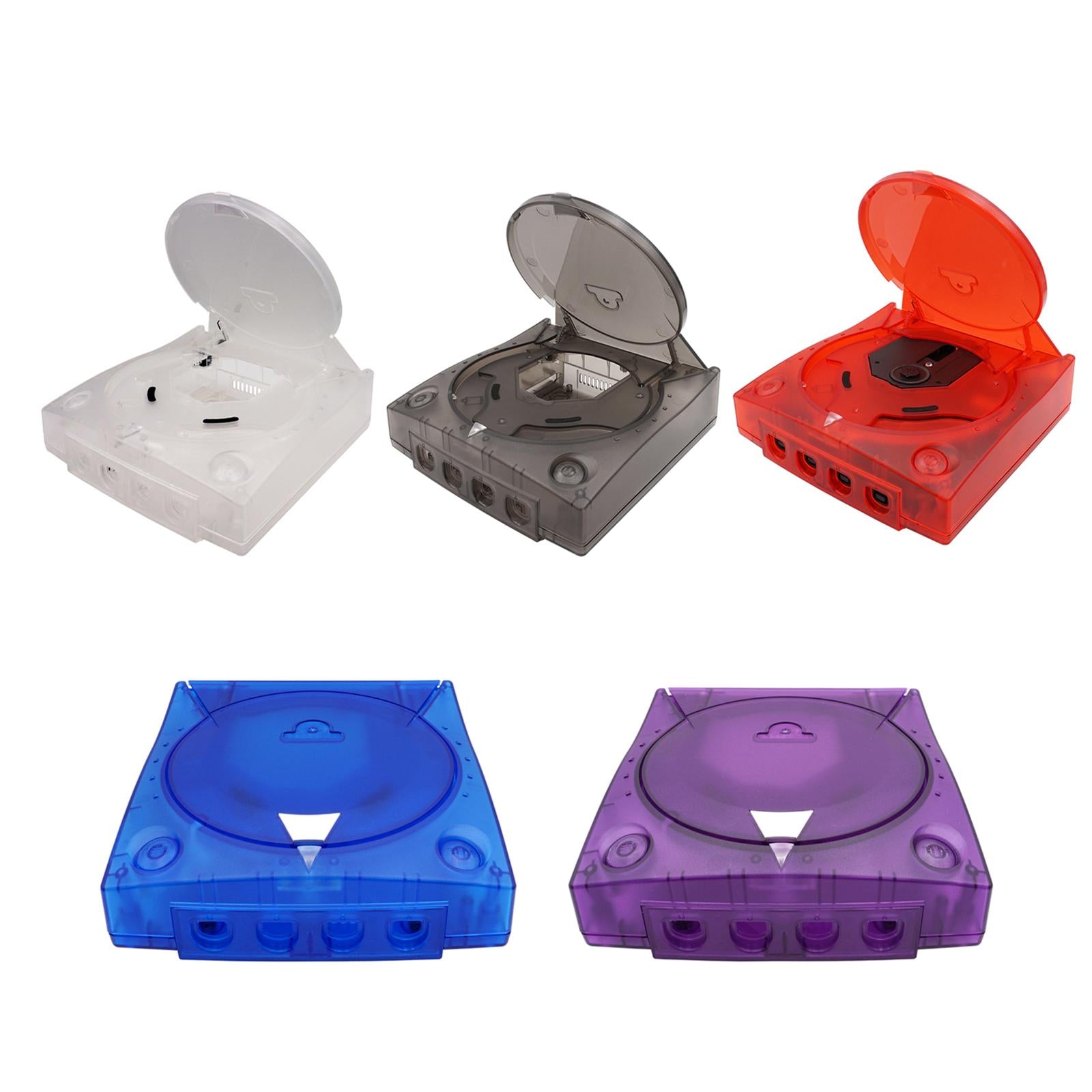 Clear Shell Cover for SEGA Dreamcast DC Easy to Remove Clear Black