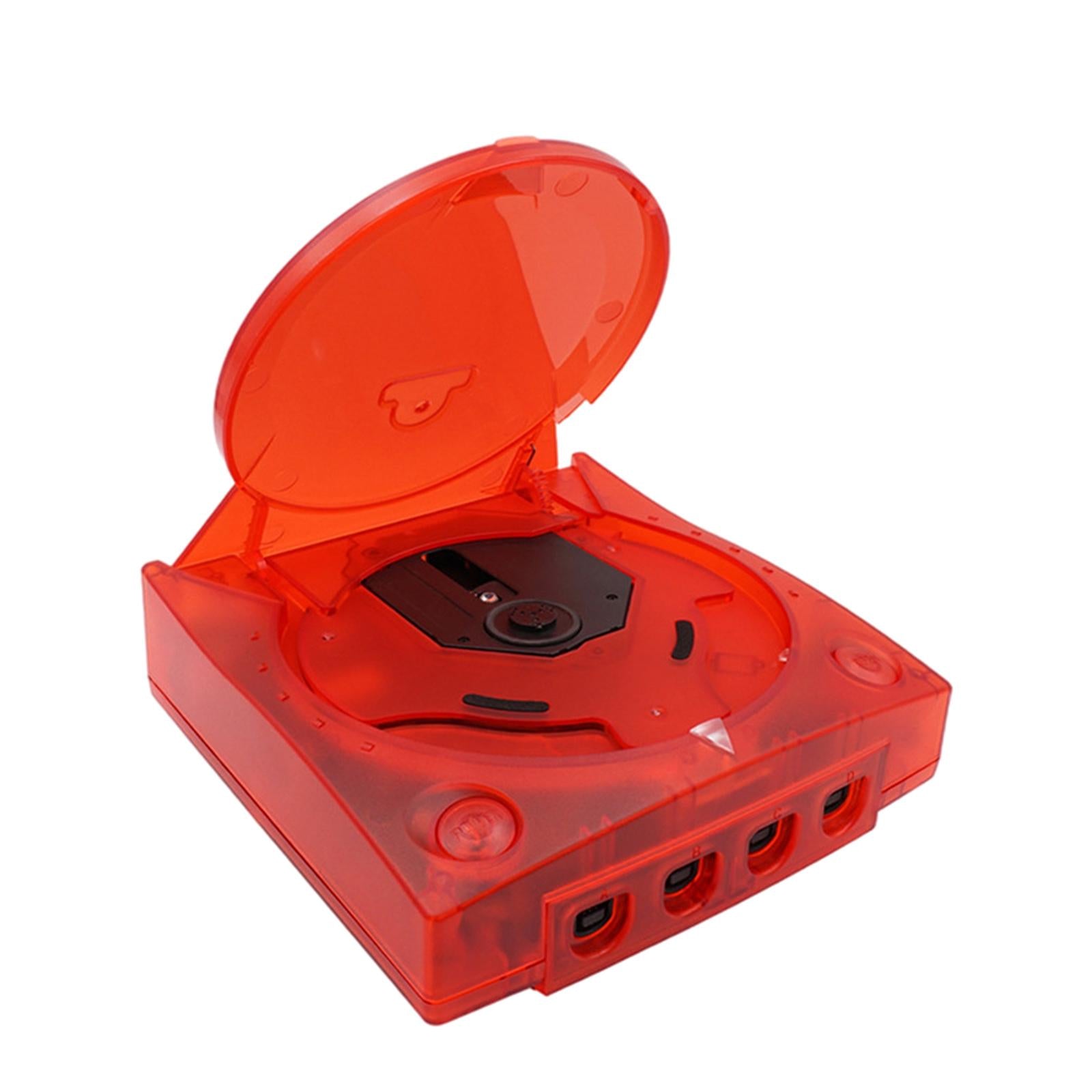 Clear Shell Cover for SEGA Dreamcast DC Easy to Remove Clear Red