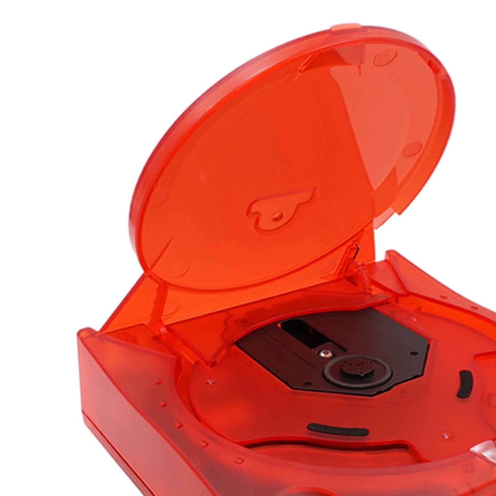 Clear Shell Cover for SEGA Dreamcast DC Easy to Remove Clear Red