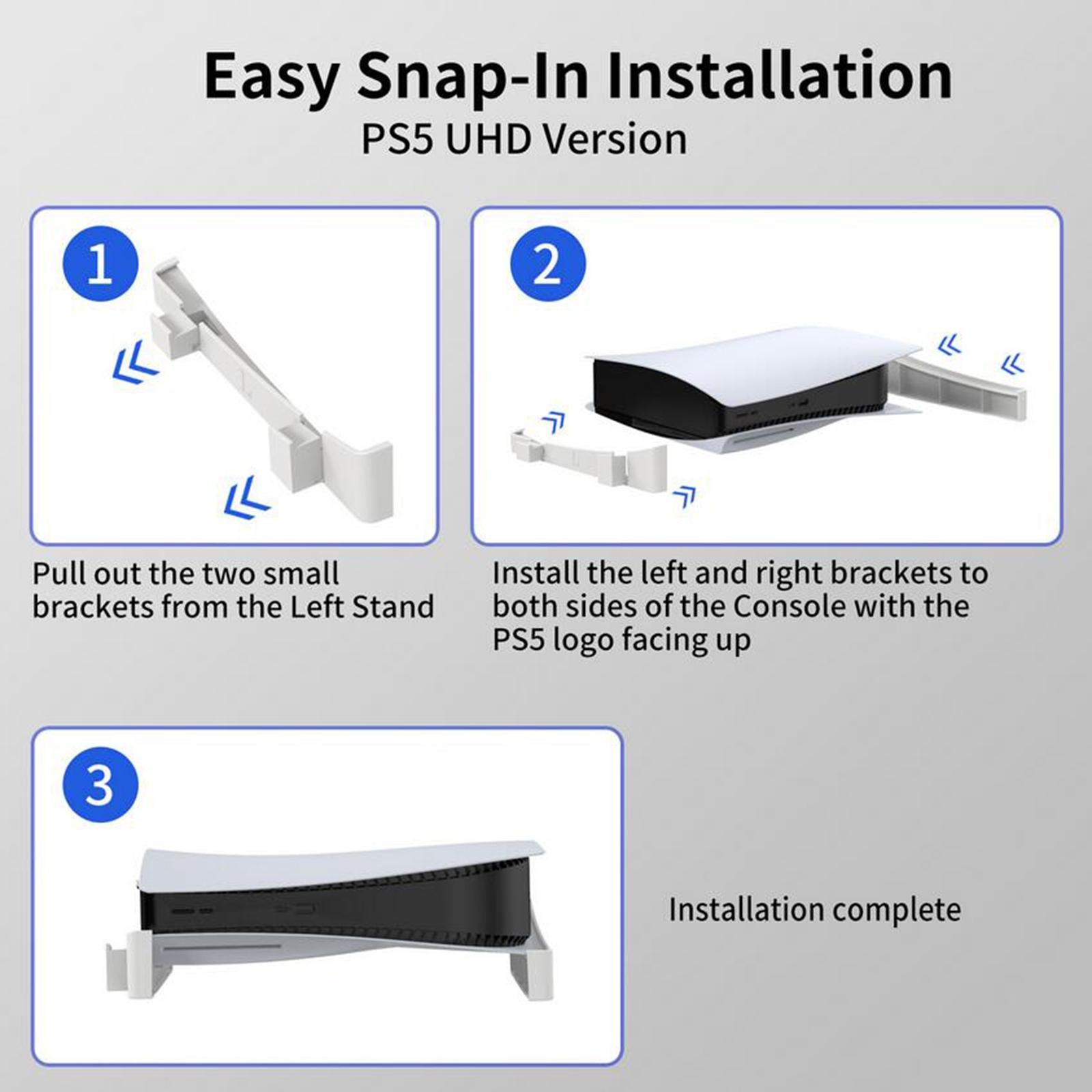 Horizontal Display Stand Easy Install Durable Stable Storage Base for PS5