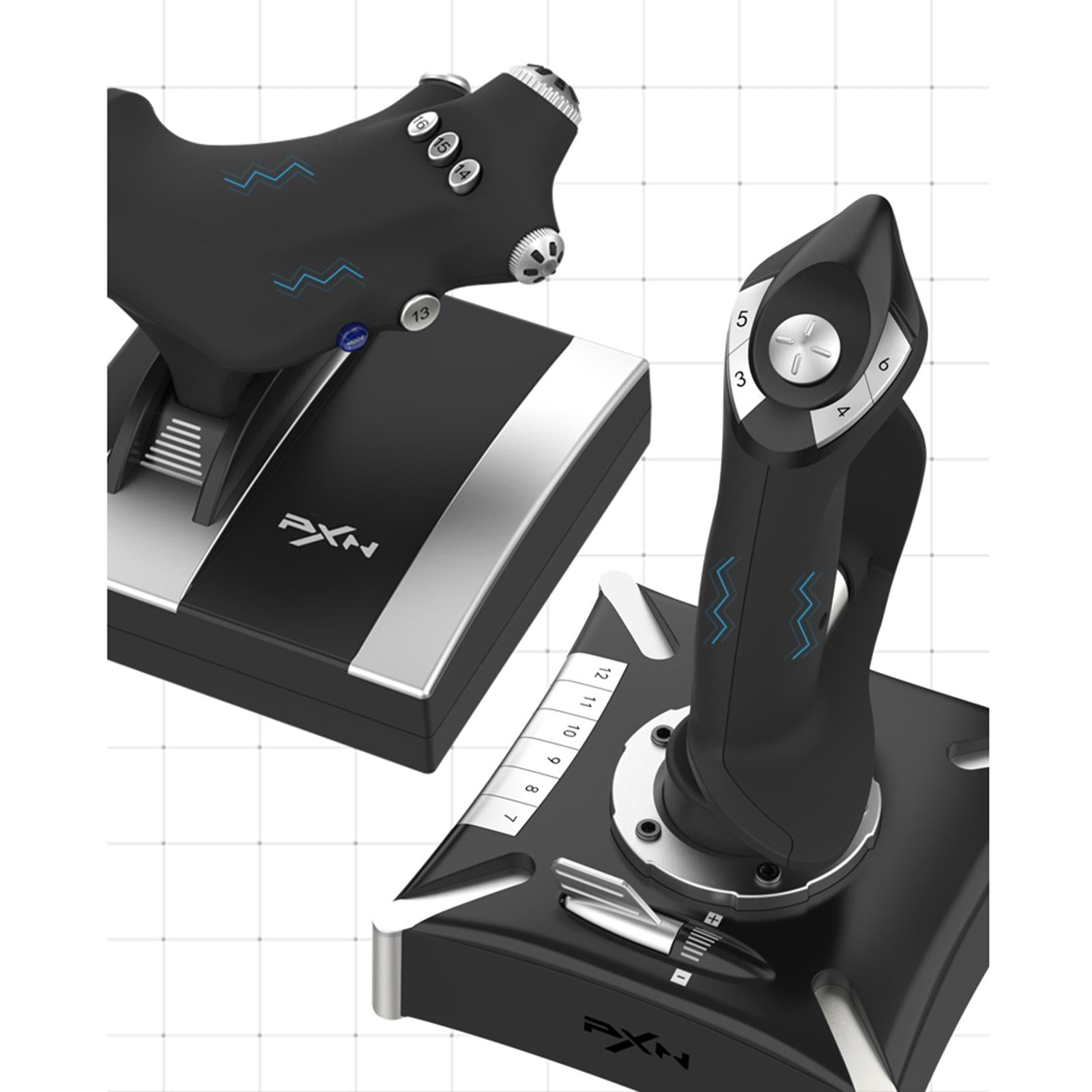 Flying Simulator 8 Way Hat Switch Key Mapping with Vibration for PS4