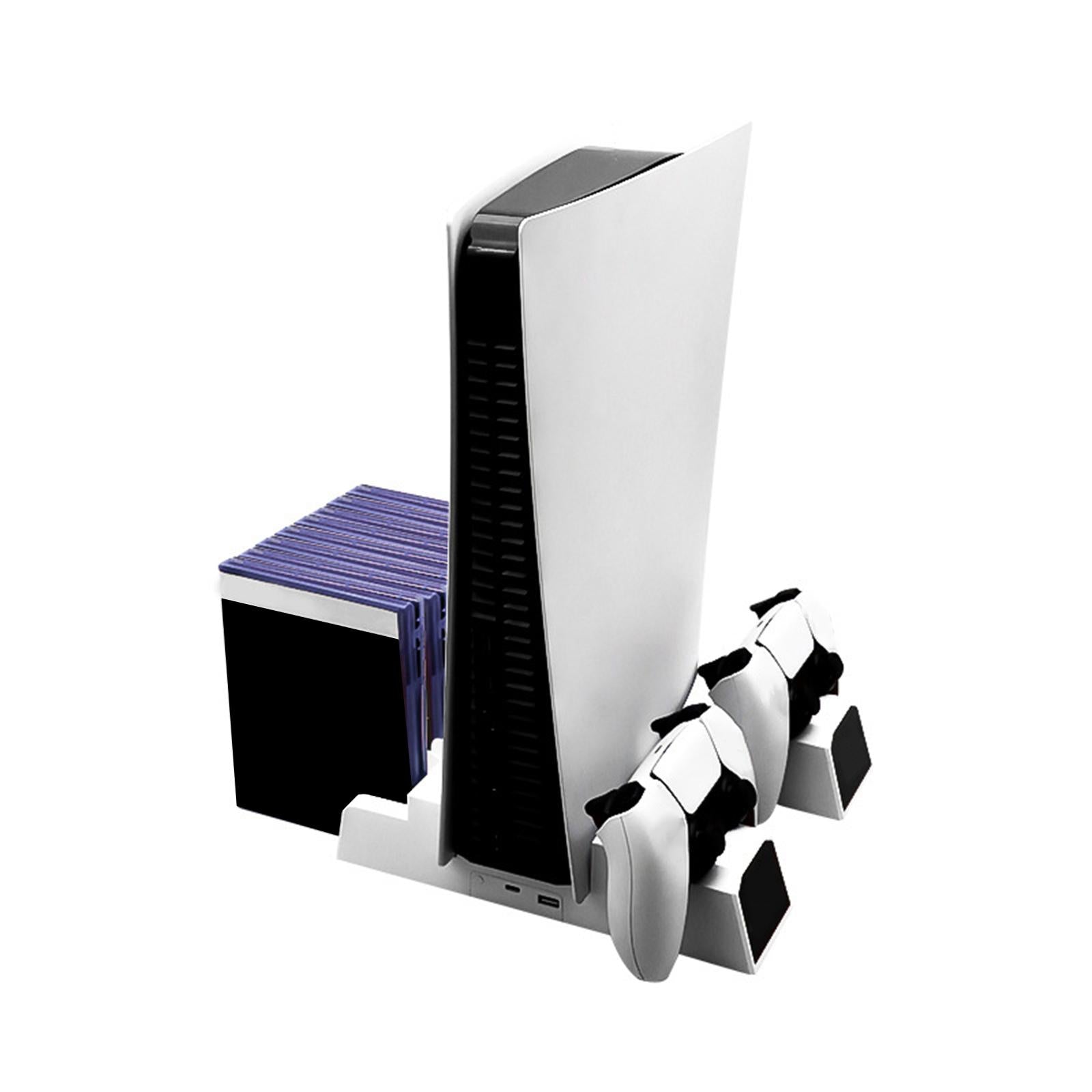 Dual Controller Charging Station with Cooling Fan for PS5 USB Charging Cable