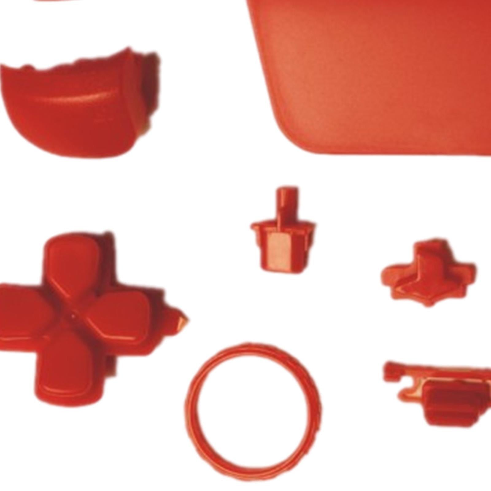 16Pcs Premium Button Kit Anti-Slip Accessories Durable Replacement for PS5 red