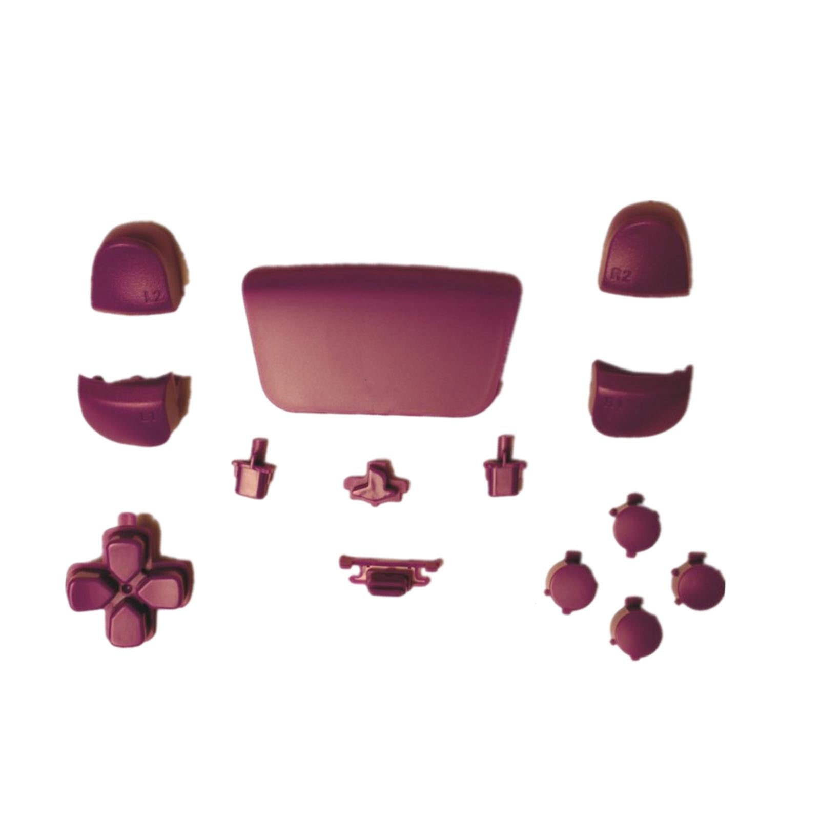 16Pcs Premium Button Kit Anti-Slip Accessories Durable Replacement for PS5 purple