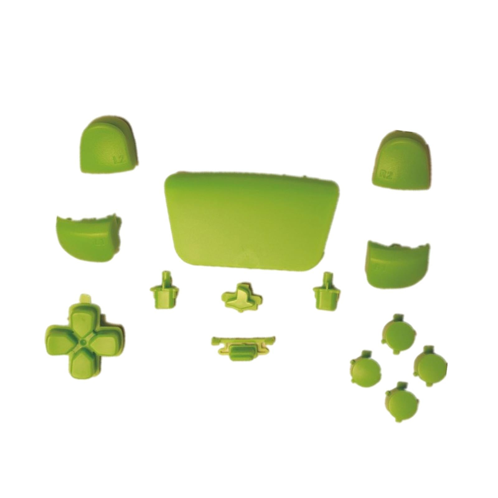 16Pcs Premium Button Kit Anti-Slip Accessories Durable Replacement for PS5 green