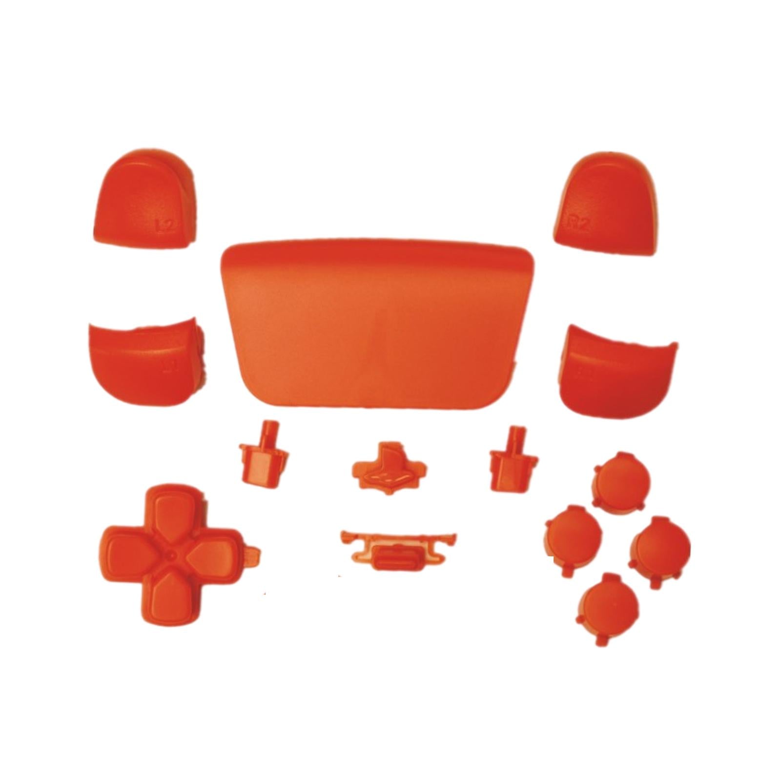 16Pcs Premium Button Kit Anti-Slip Accessories Durable Replacement for PS5 orange