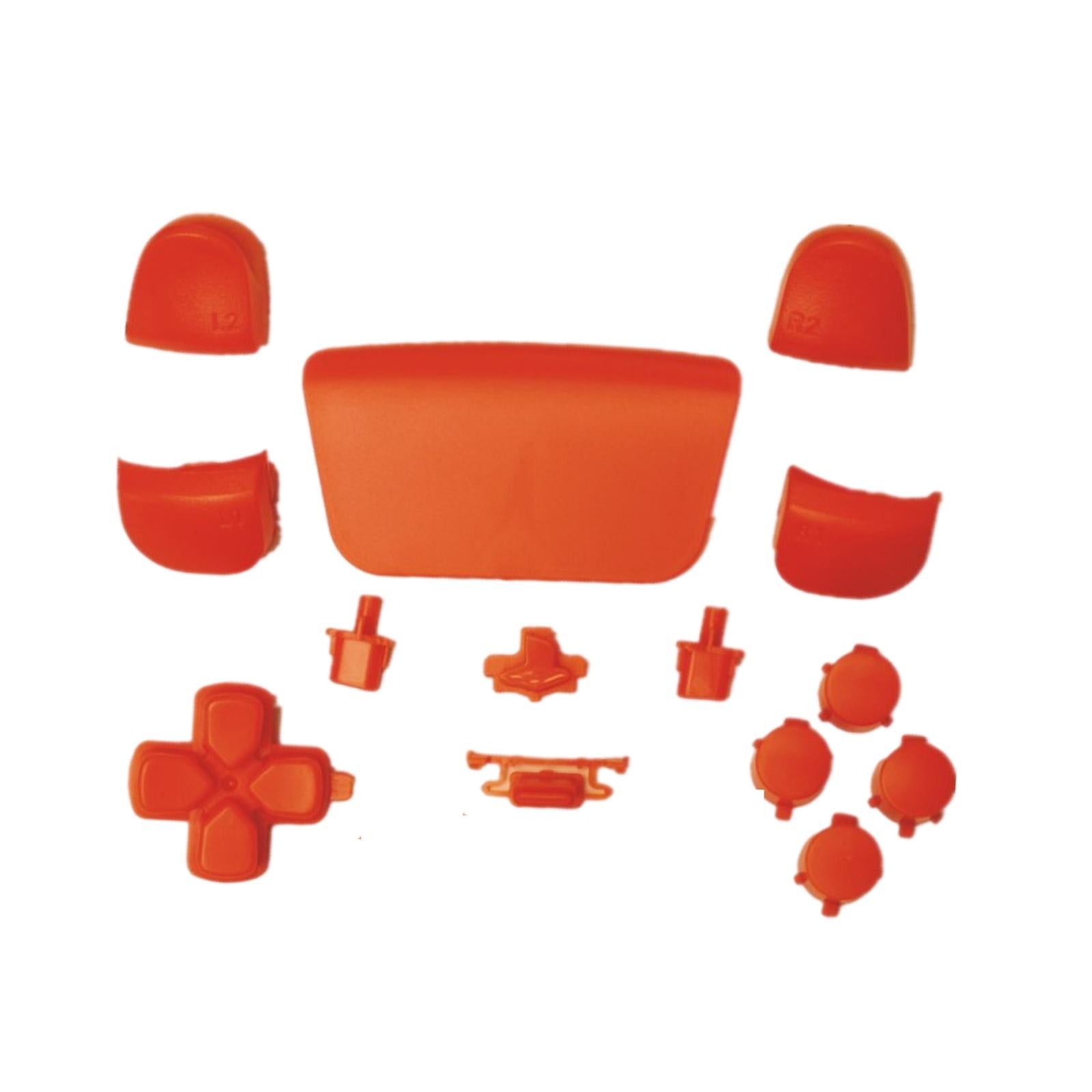16Pcs Premium Button Kit Anti-Slip Accessories Durable Replacement for PS5 orange
