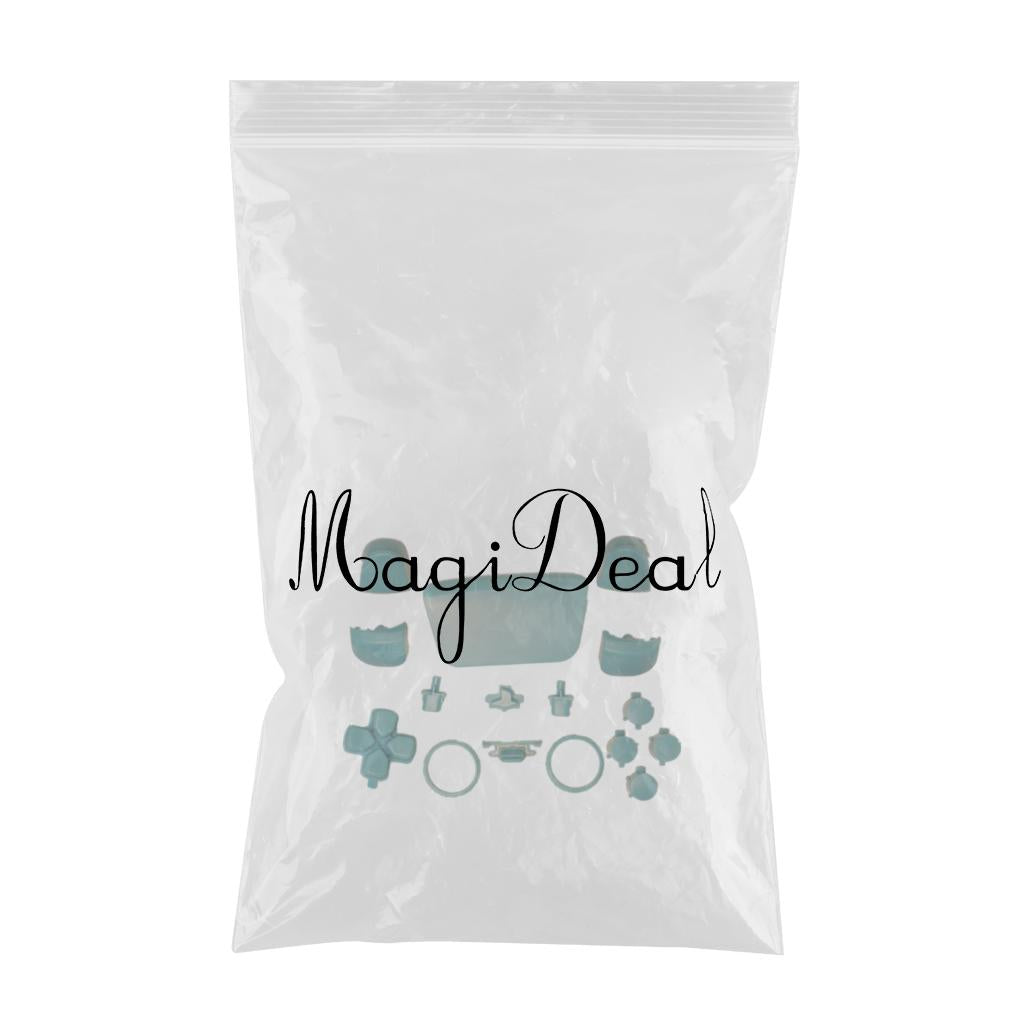 16Pcs Premium Button Kit Anti-Slip Accessories Durable Replacement for PS5 light blue